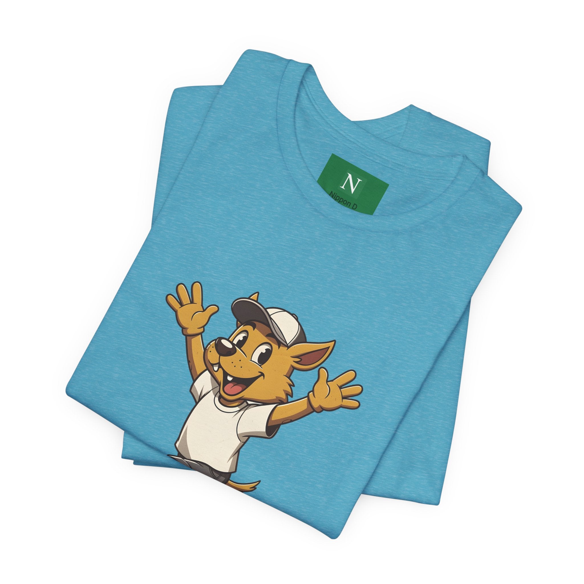 Happy Corgi Character Tee — ワンワンモード (Dog Mode) Cute Cartoon Shirt