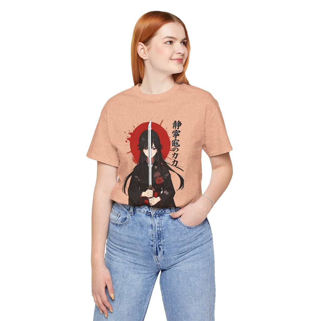 Samurai Girl Sword Tee — Japanese Anime Katana T-Shirt