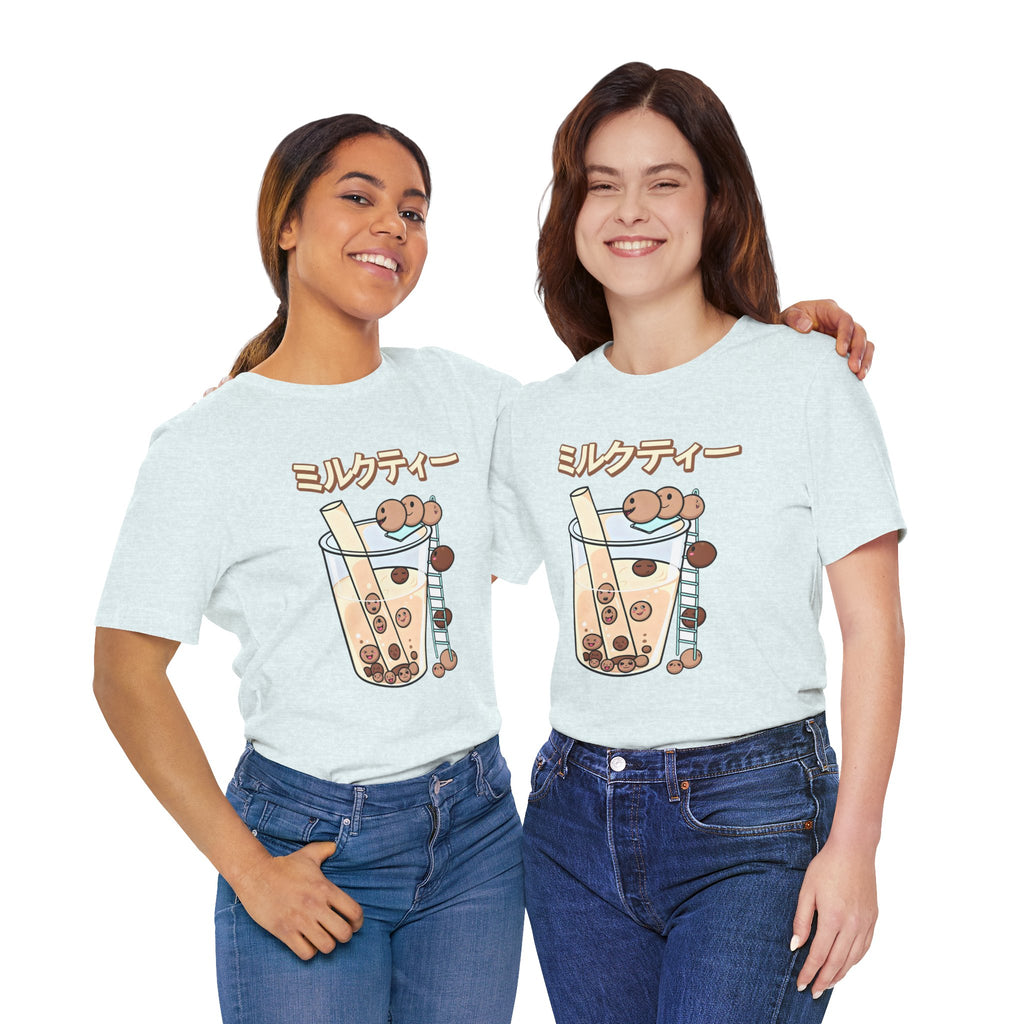 Boba Milk Tea T‑Shirt – ミルクティー Bubble Tea Graphic Tee