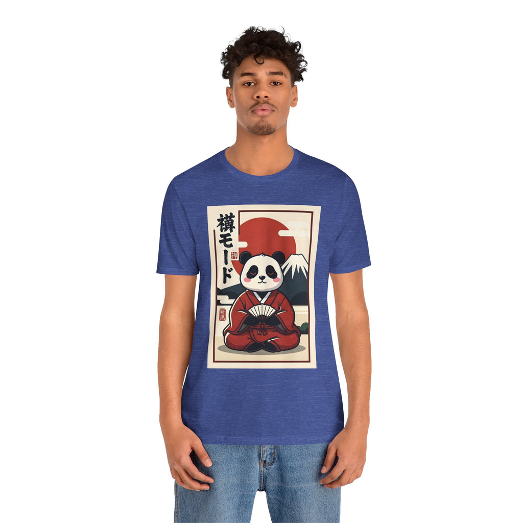 Panda Samurai Tee — Cute Japanese Ukiyo-e Style Graphic T-Shirt