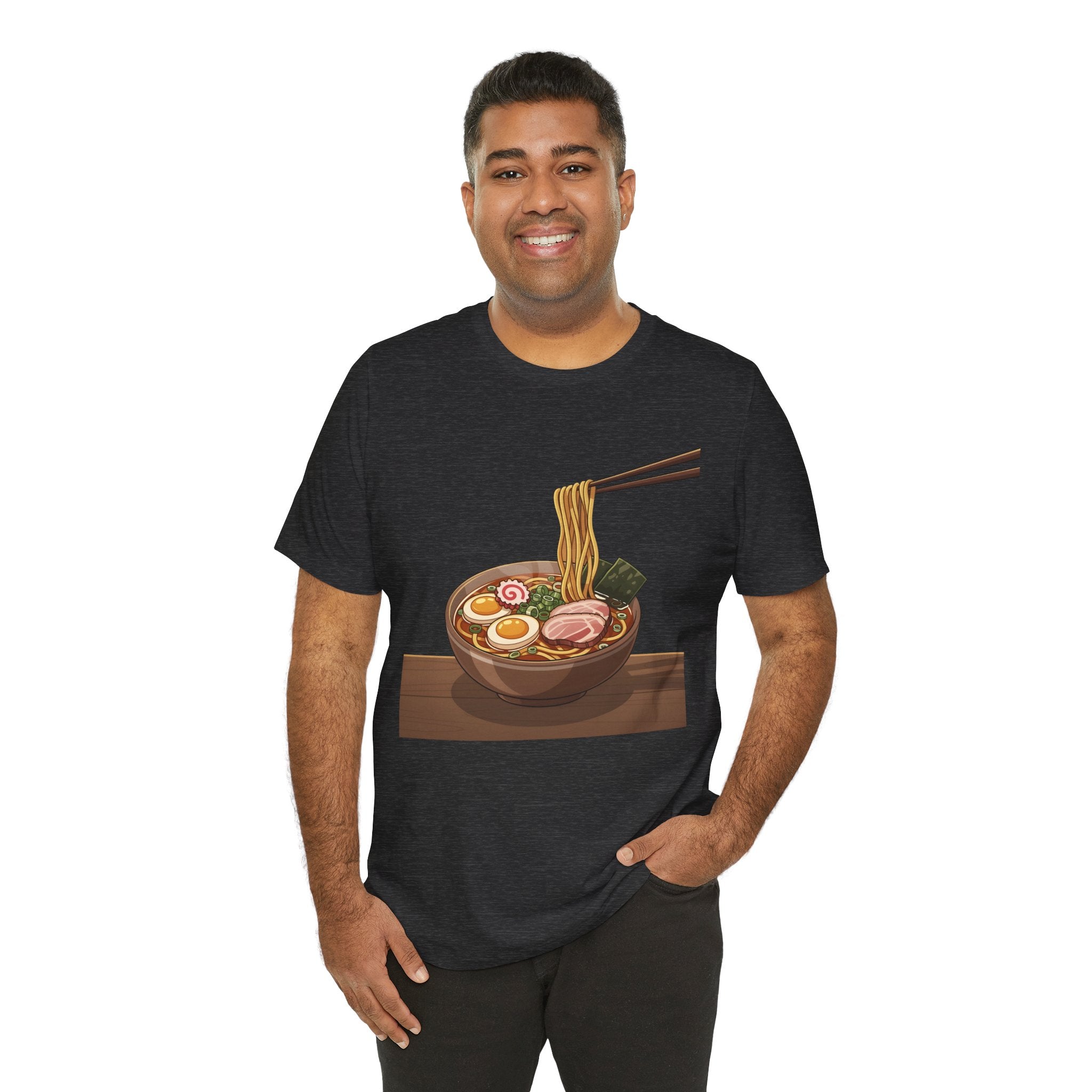 Ramen Bowl Graphic Tee – Chopsticks & Noodles Japanese Food T-Shirt