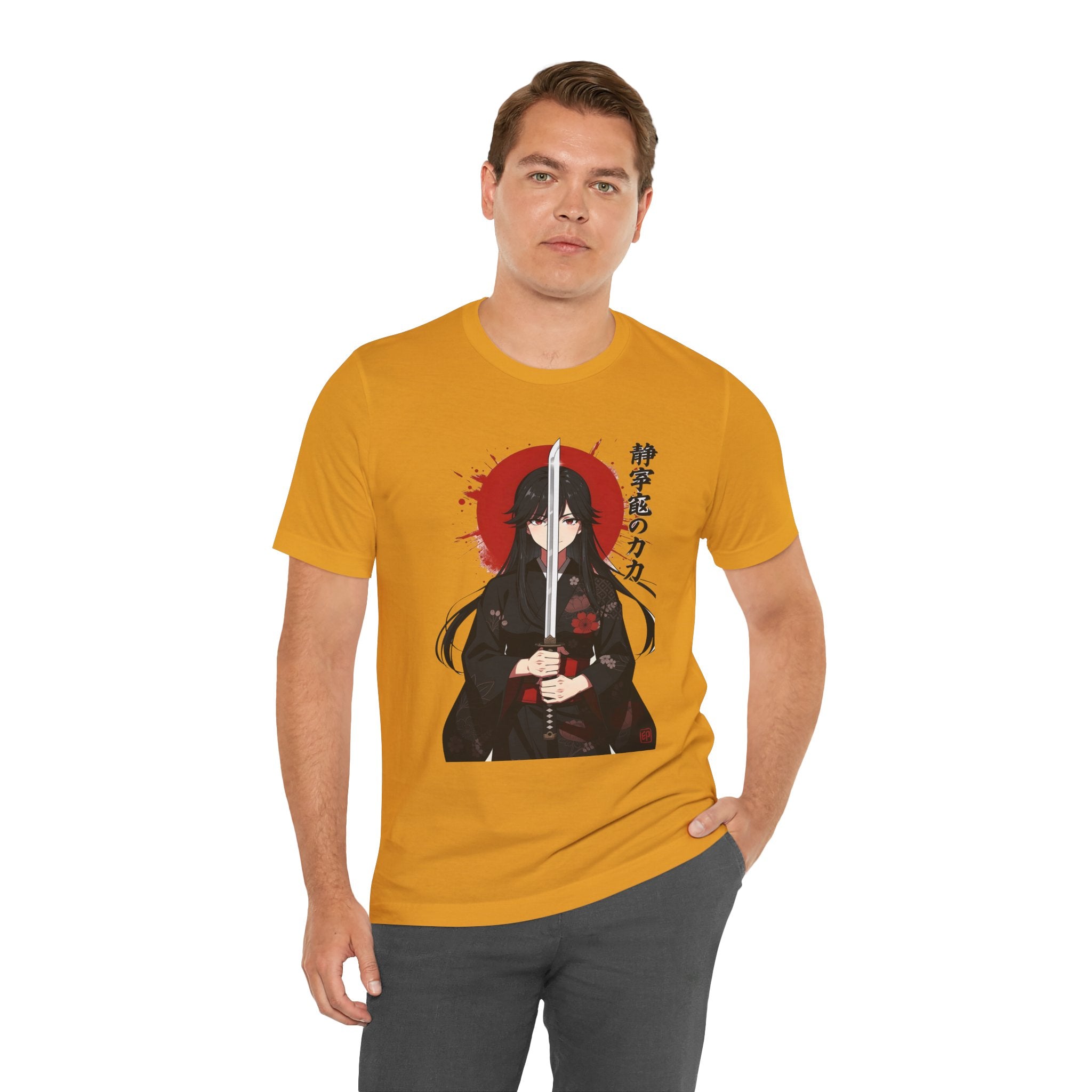Samurai Girl Sword Tee — Japanese Anime Katana T-Shirt