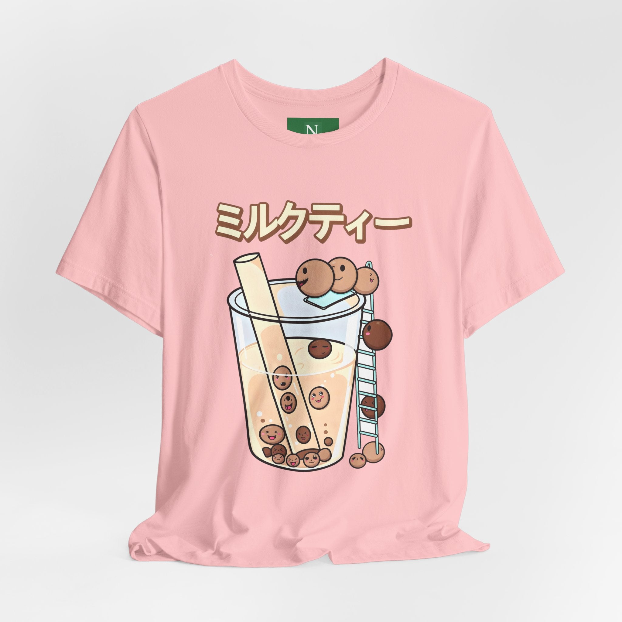 Boba Milk Tea T‑Shirt – ミルクティー Bubble Tea Graphic Tee