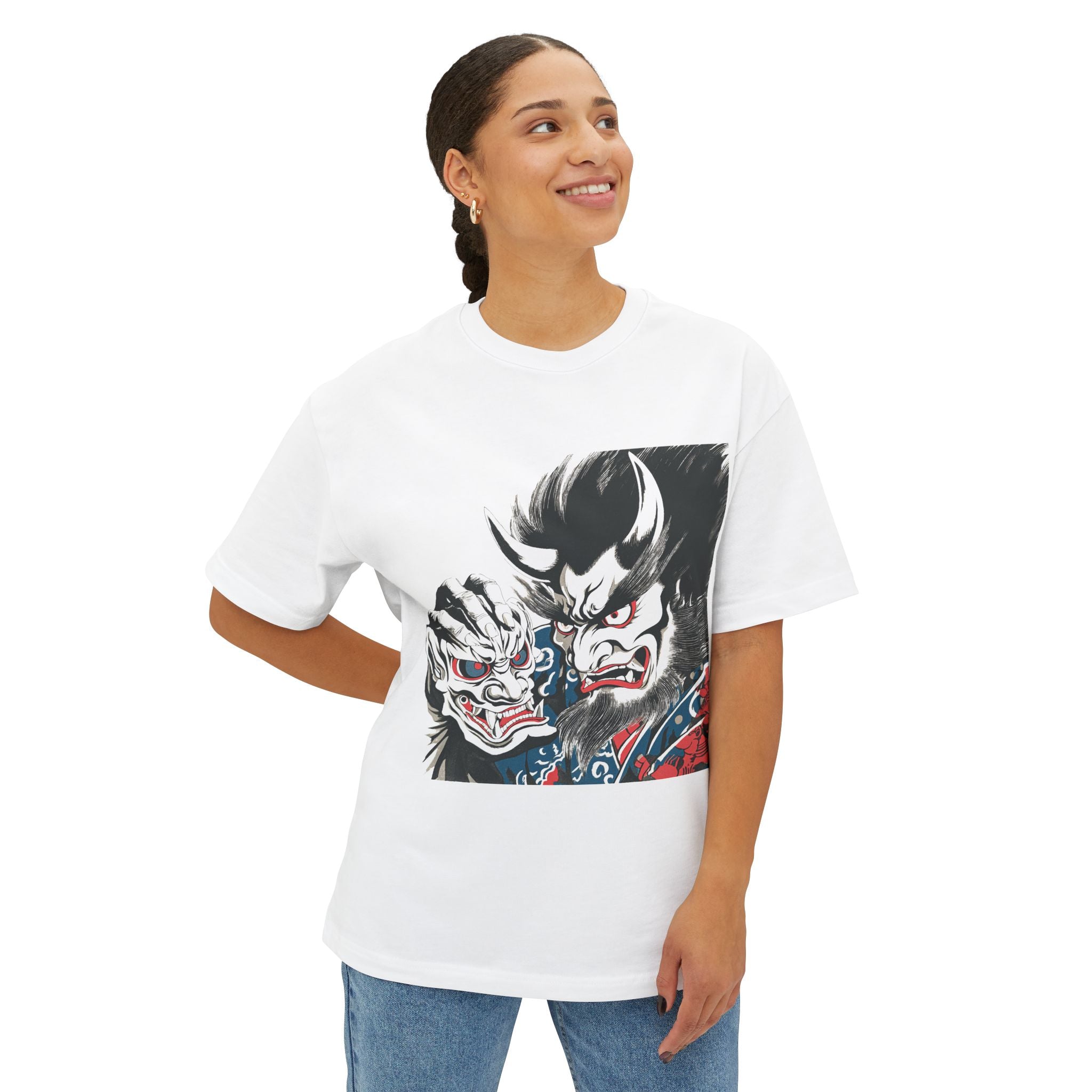 Copy of Japanese Wave Art Unisex Oversized Boxy Tee, Casual Streetwear, Vintage Graphic Tee, Summer Outfit, Gift for Art Lovers