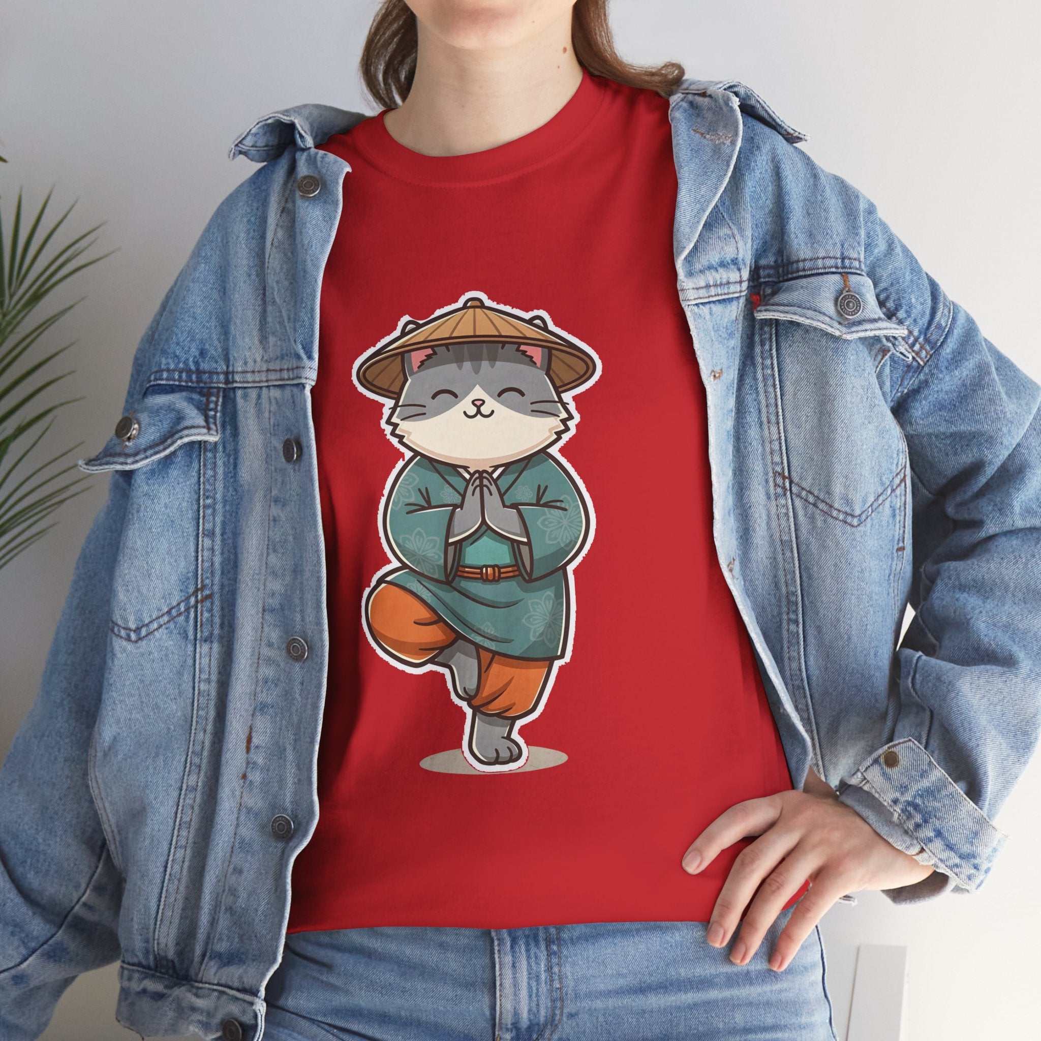 Meditating Cat Tee — Cute Zen Cat Yoga T-Shirt