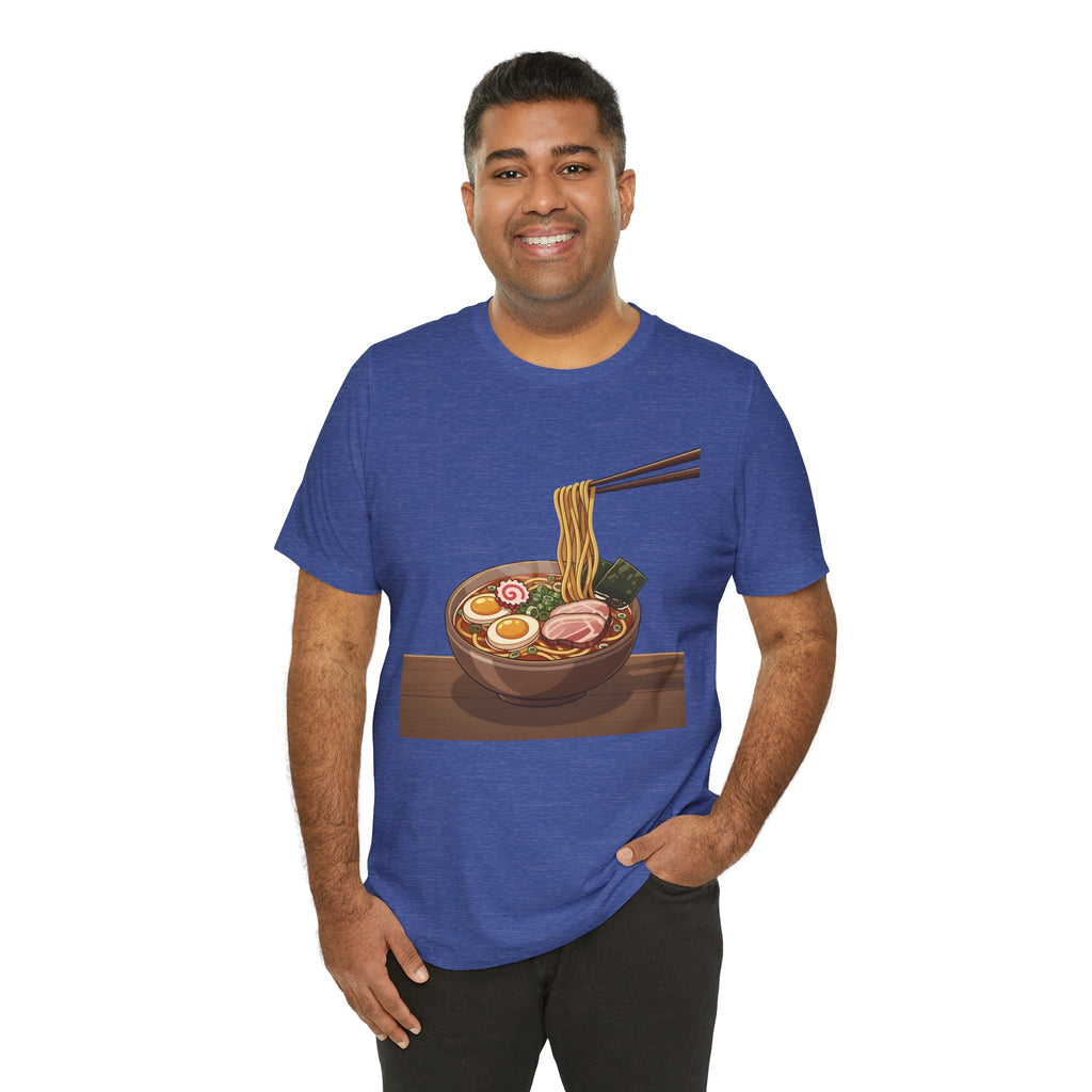 Ramen Bowl Graphic Tee – Chopsticks & Noodles Japanese Food T-Shirt