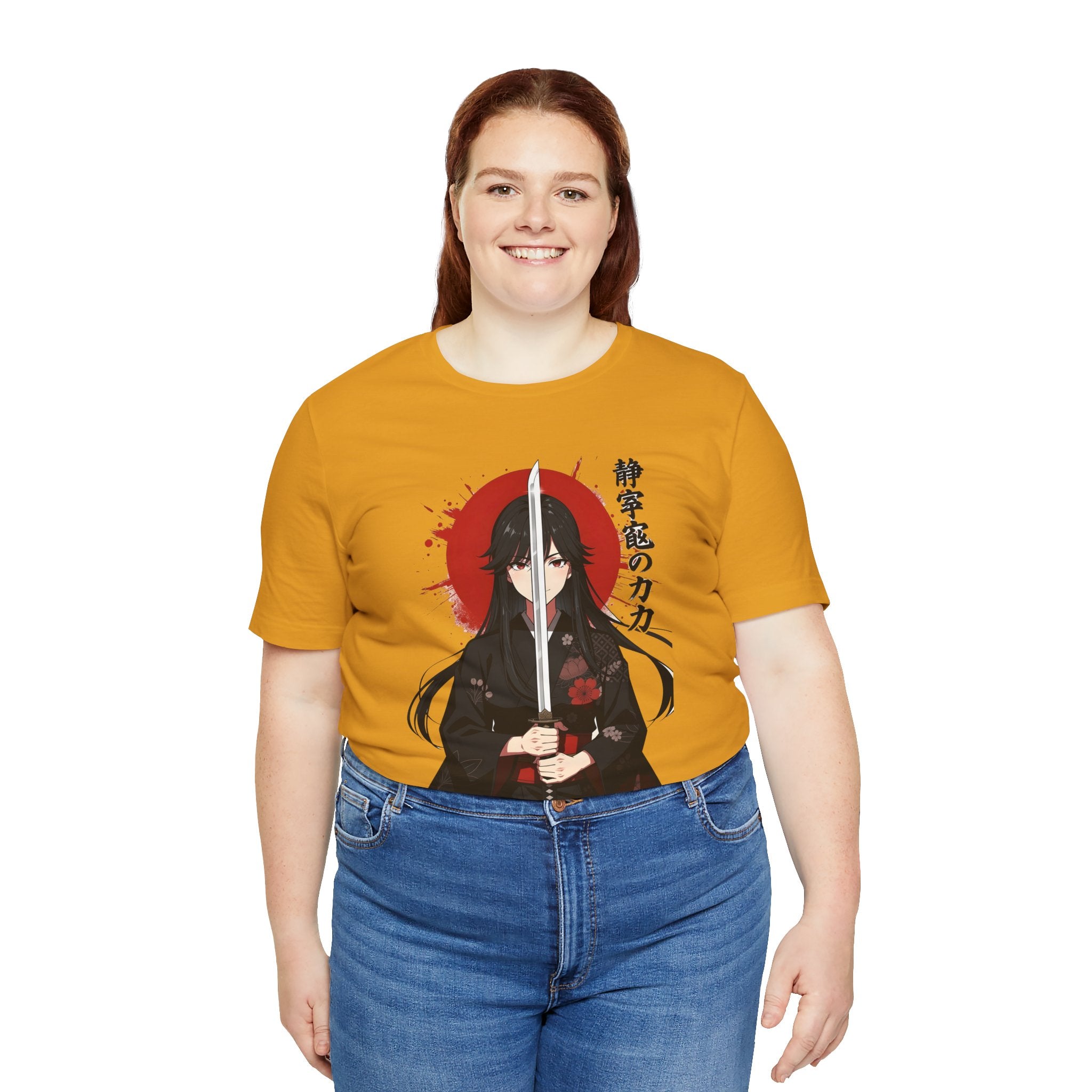 Samurai Girl Sword Tee — Japanese Anime Katana T-Shirt