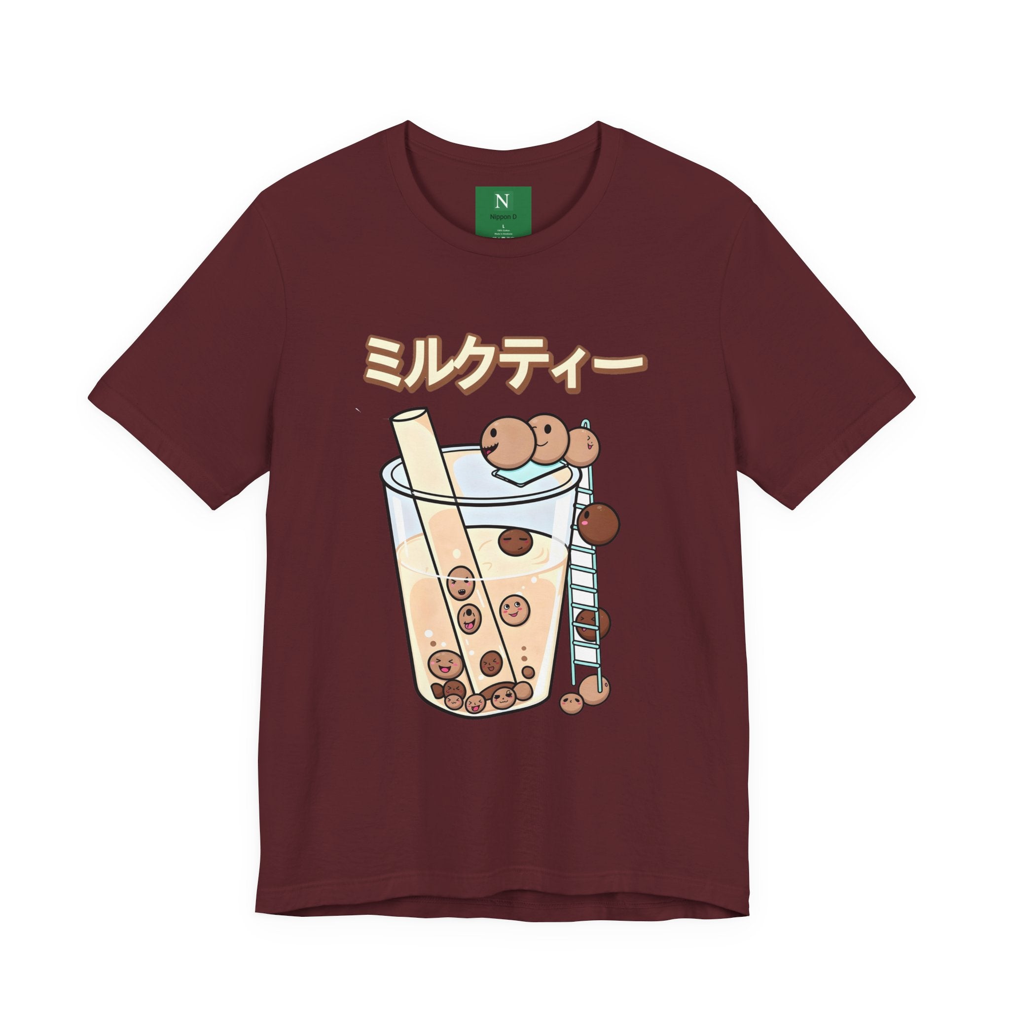 Boba Milk Tea T‑Shirt – ミルクティー Bubble Tea Graphic Tee