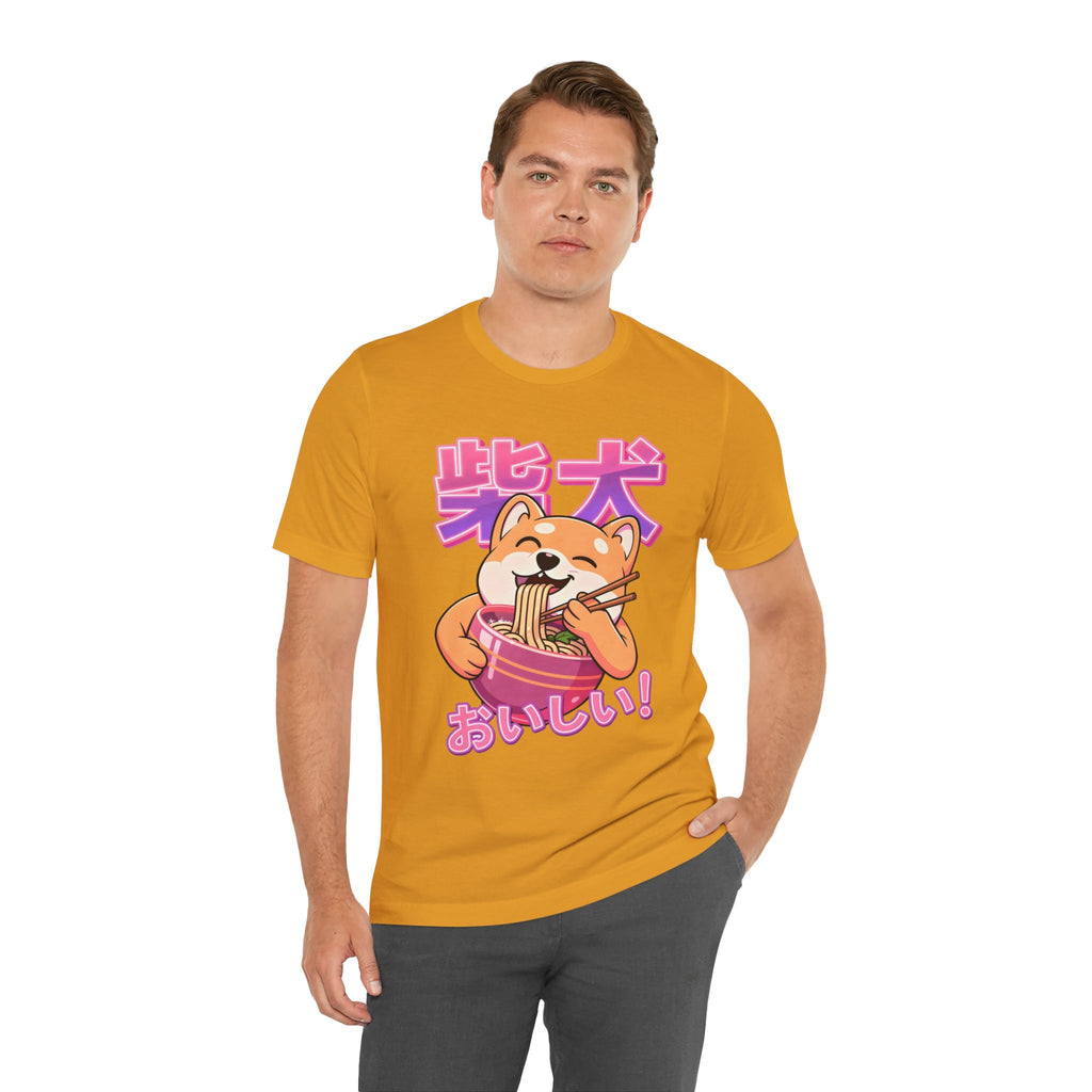Shiba Inu Ramen Tee — おいしい! Cute Japanese Dog Noodle T-Shirt
