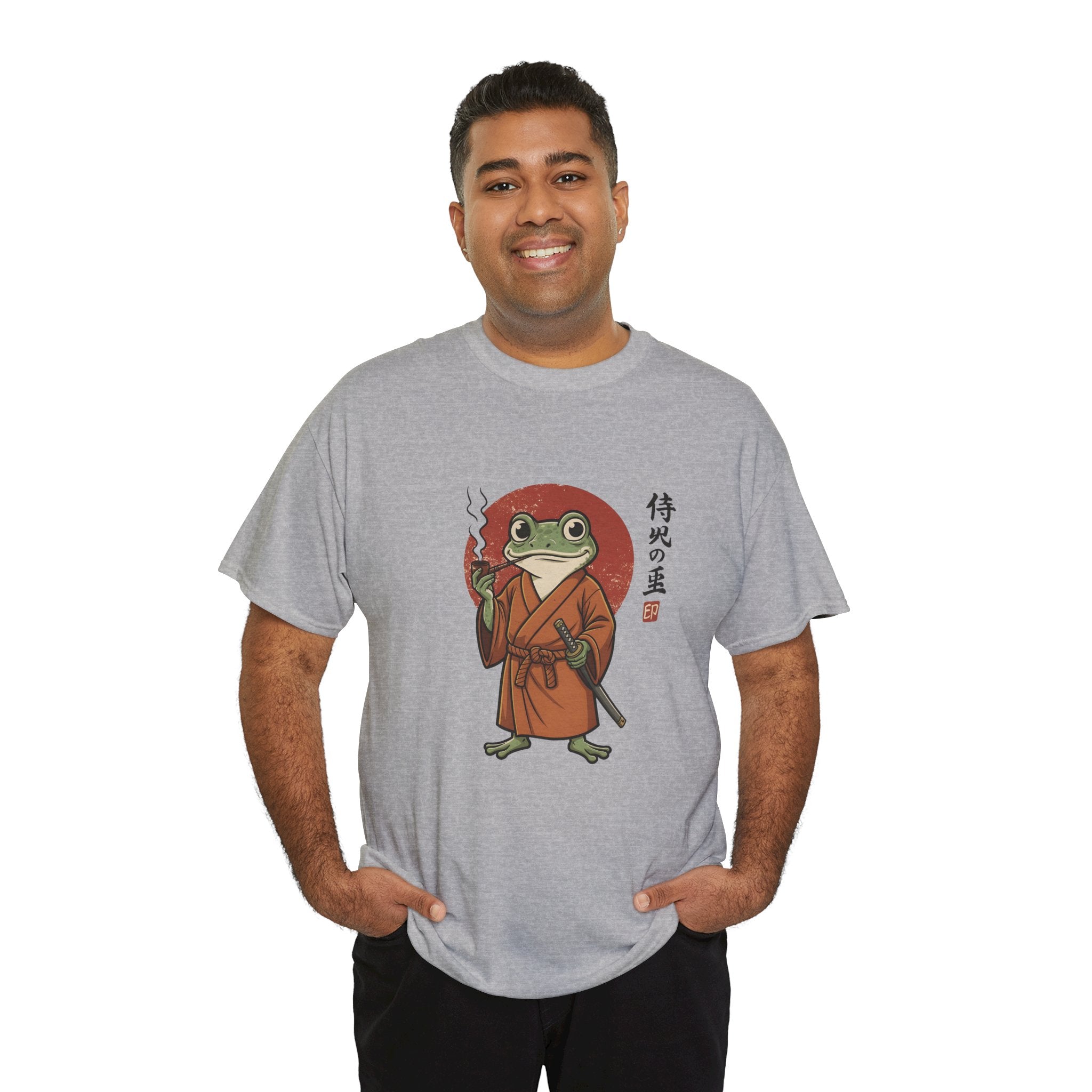 Samurai Frog T‑Shirt — Japanese Style Frog Warrior Tee