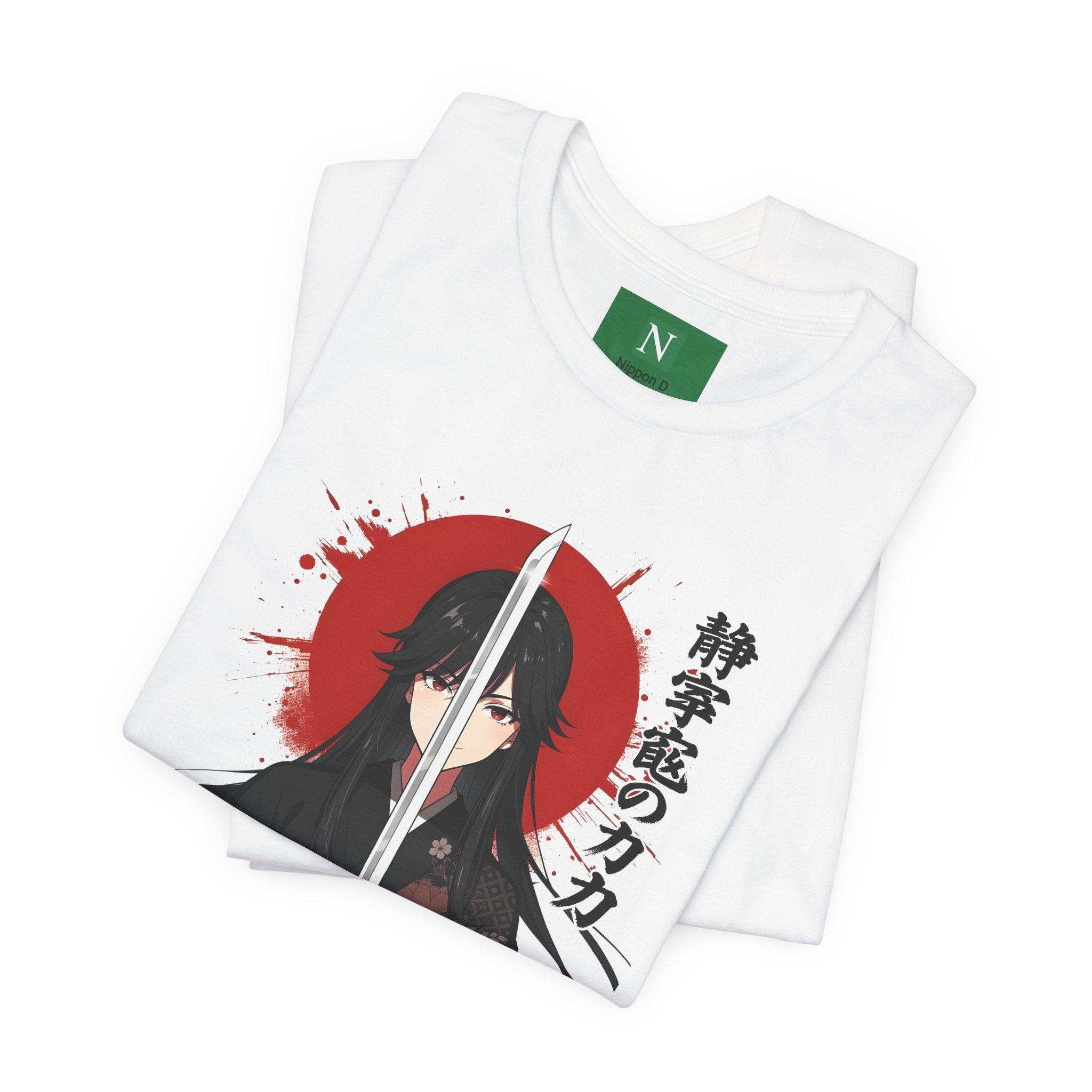 Samurai Girl Sword Tee — Japanese Anime Katana T-Shirt