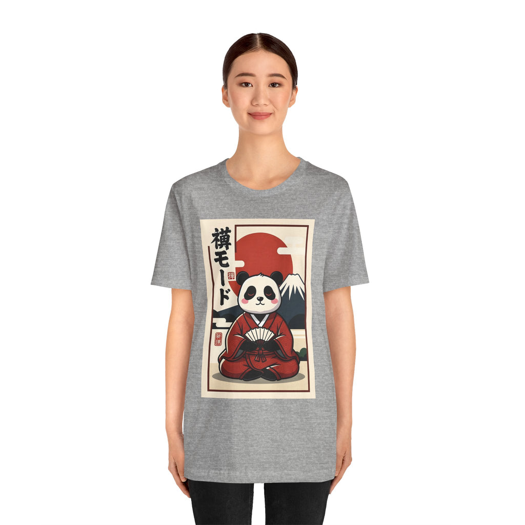 Panda Samurai Tee — Cute Japanese Ukiyo-e Style Graphic T-Shirt