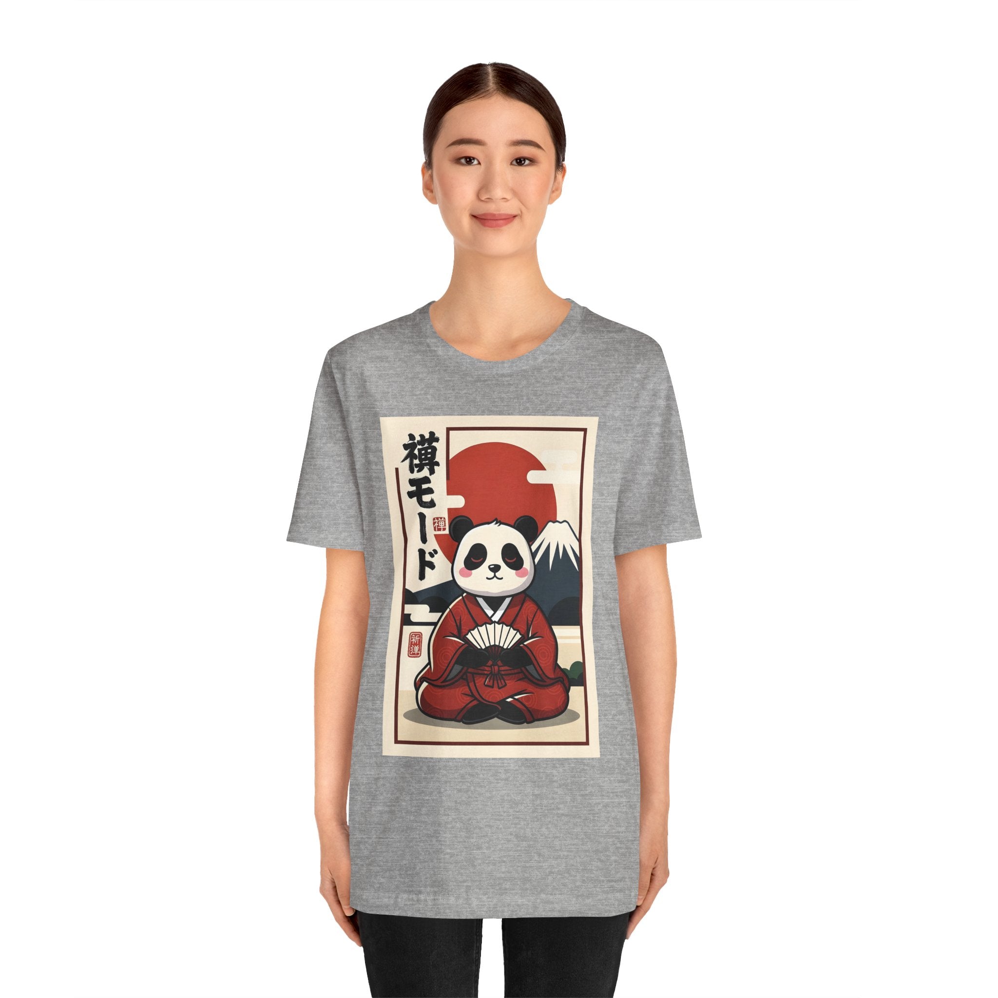 Panda Samurai Tee — Cute Japanese Ukiyo-e Style Graphic T-Shirt