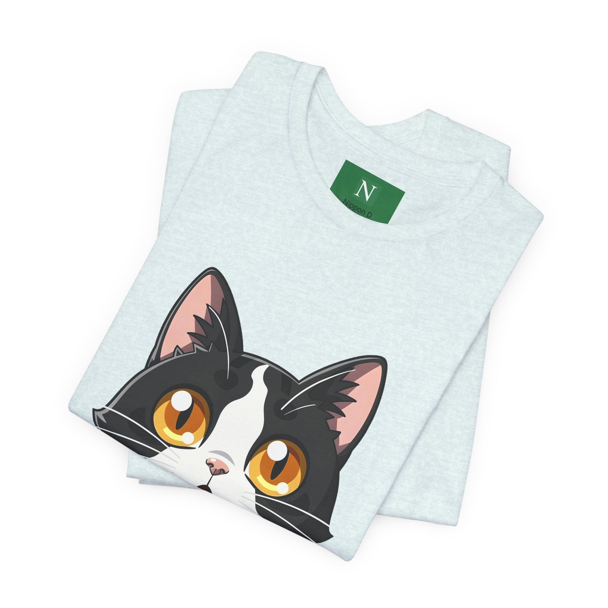 Cat Shock Face Graphic Tee — マジで?! Cute Anime Cat T-Shirt