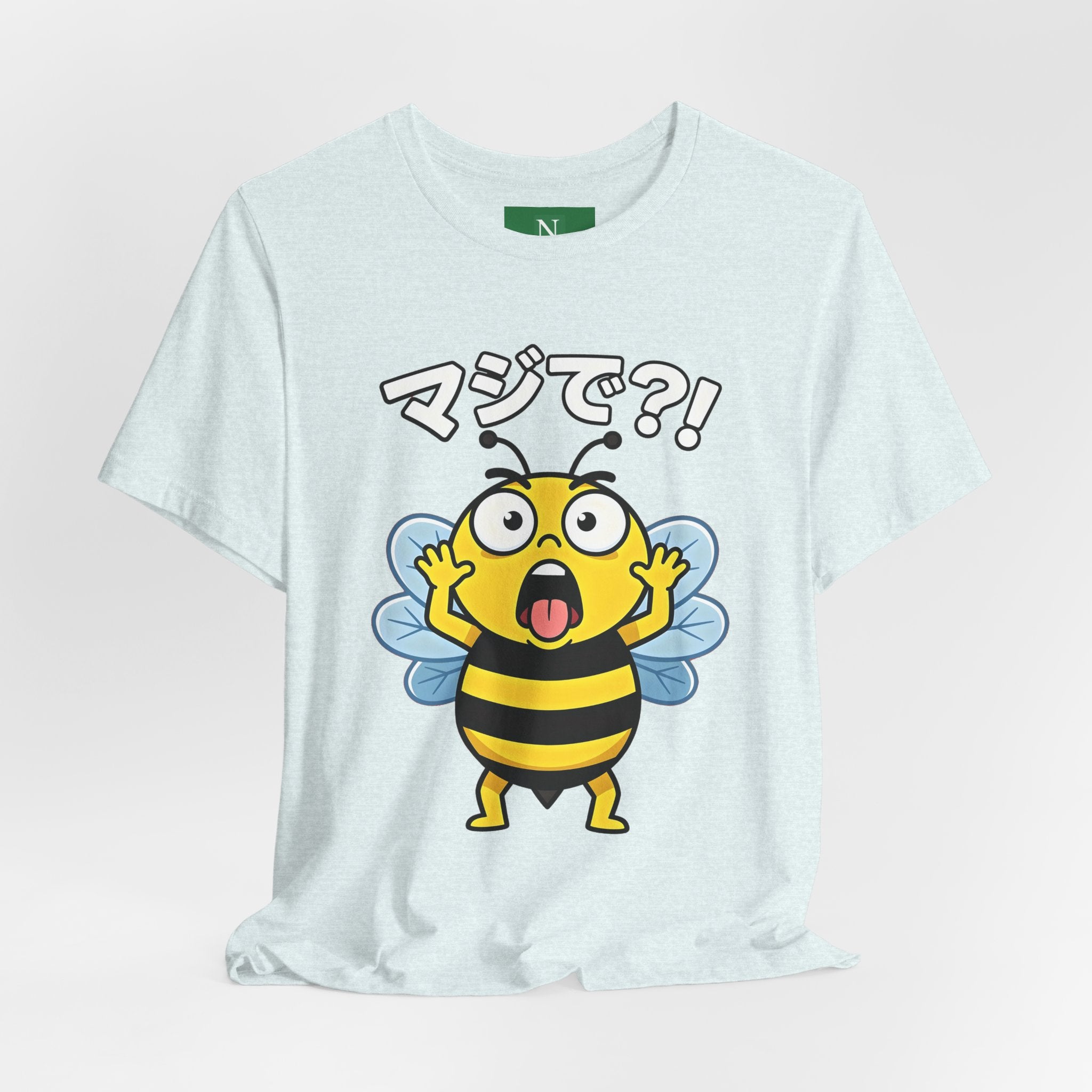 Surprised Bee Tee – マジで?! Cute Japanese Cartoon Graphic T-Shirt