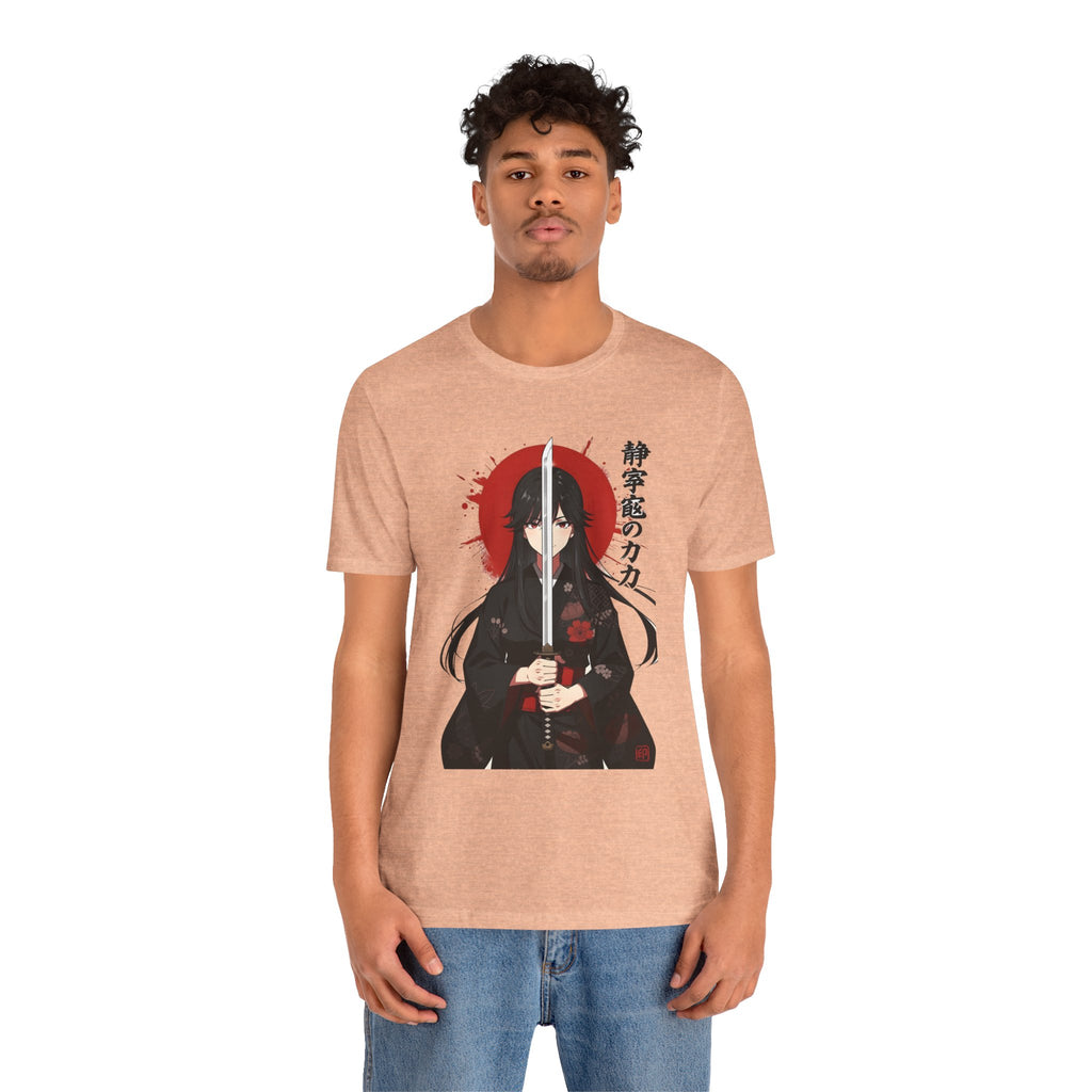 Samurai Girl Sword Tee — Japanese Anime Katana T-Shirt