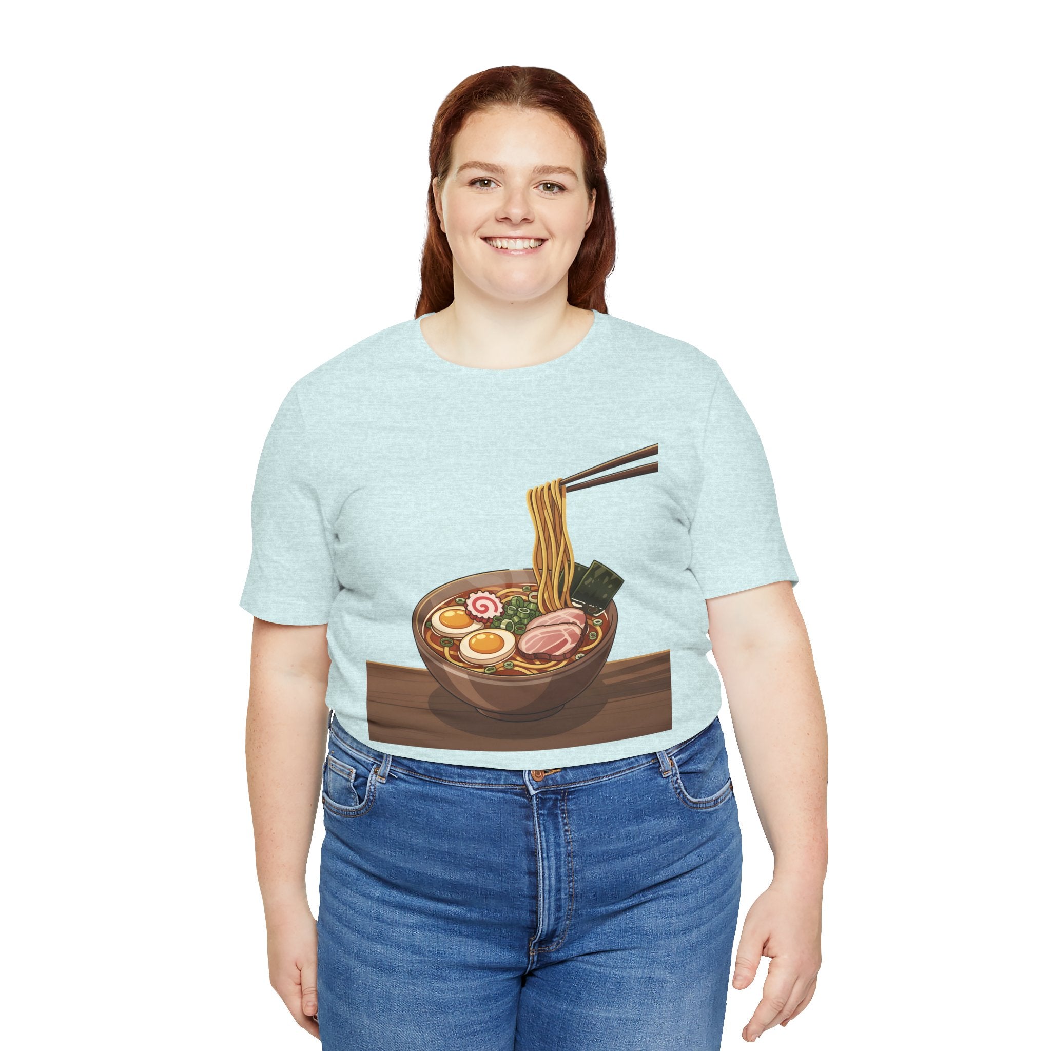 Ramen Bowl Graphic Tee – Chopsticks & Noodles Japanese Food T-Shirt