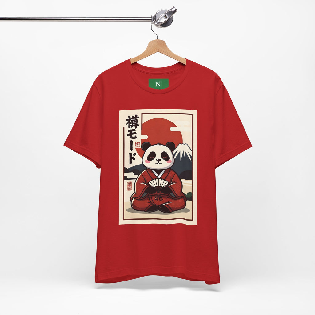 Panda Samurai Tee — Cute Japanese Ukiyo-e Style Graphic T-Shirt
