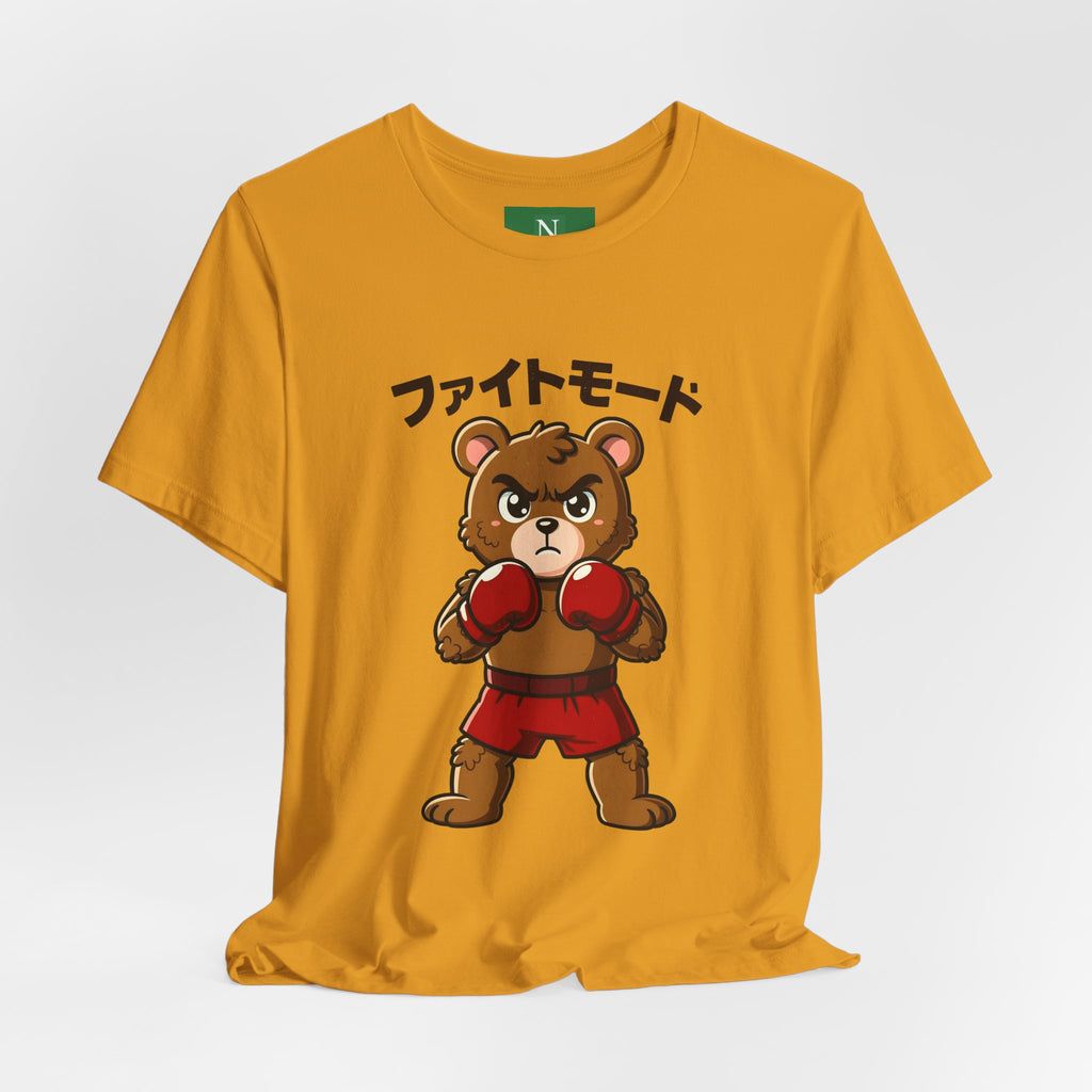 Fight Mode Bear T-Shirt — Cute Boxing Bear Graphic Tee (ファイトモード)