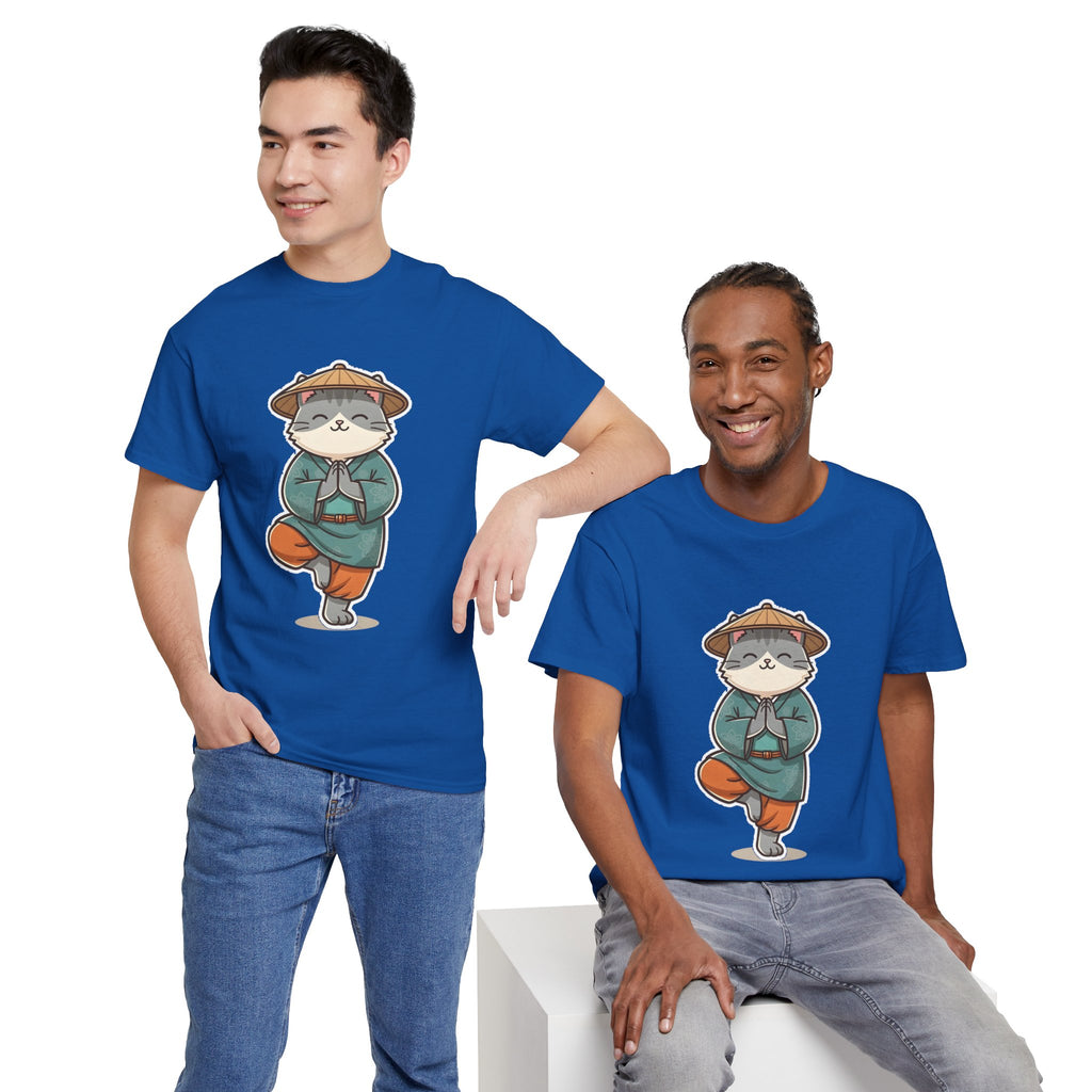 Meditating Cat Tee — Cute Zen Cat Yoga T-Shirt