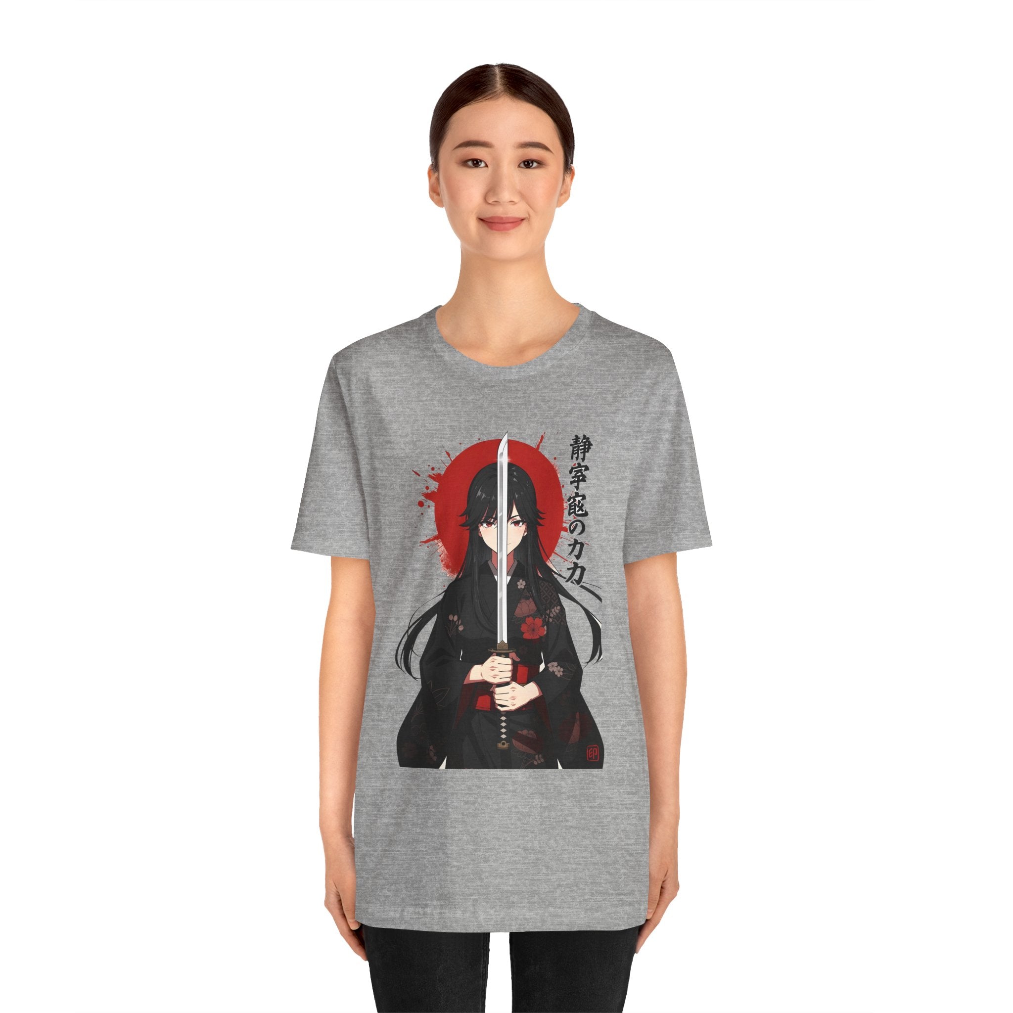 Samurai Girl Sword Tee — Japanese Anime Katana T-Shirt