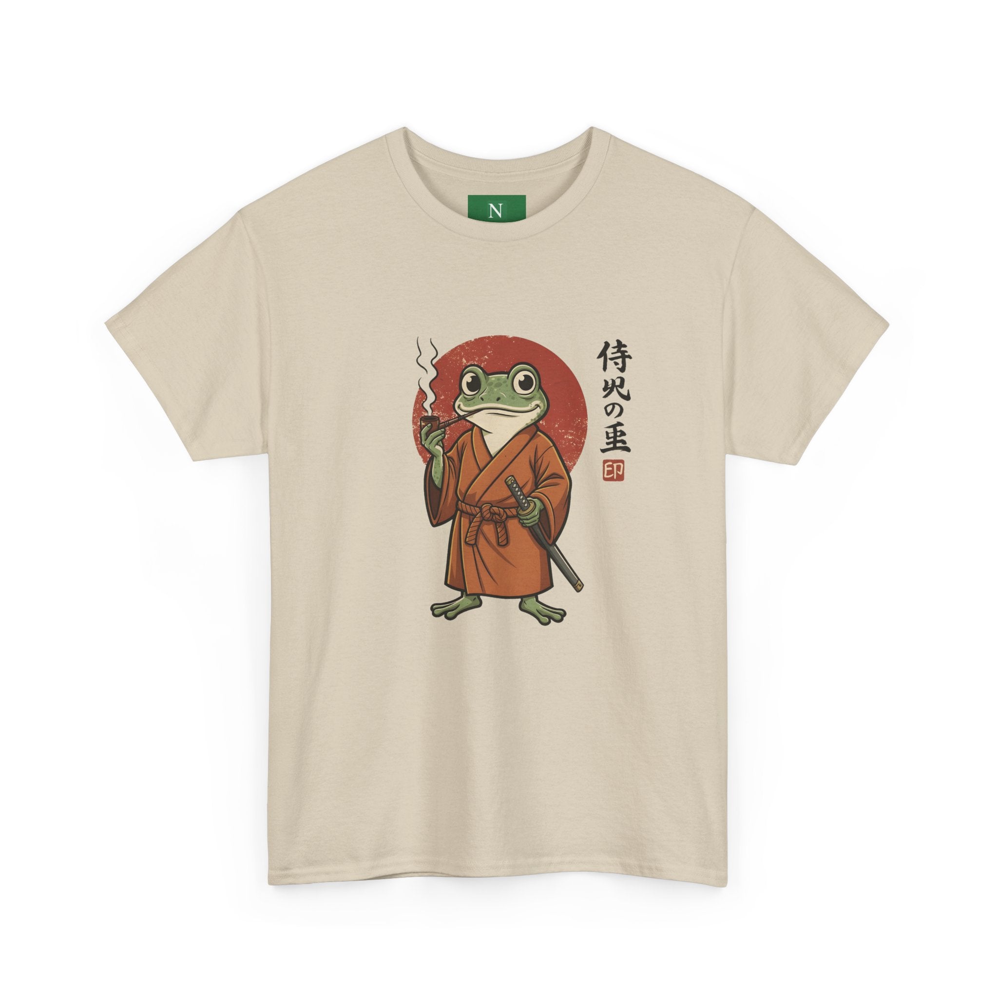Samurai Frog T‑Shirt — Japanese Style Frog Warrior Tee