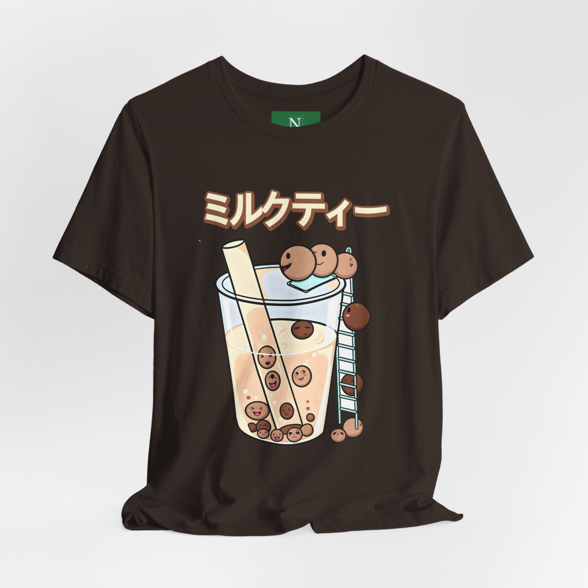 Boba Milk Tea T‑Shirt – ミルクティー Bubble Tea Graphic Tee