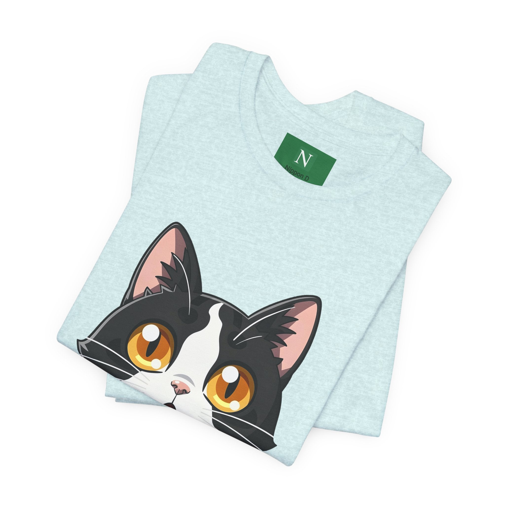 Cat Shock Face Graphic Tee — マジで?! Cute Anime Cat T-Shirt