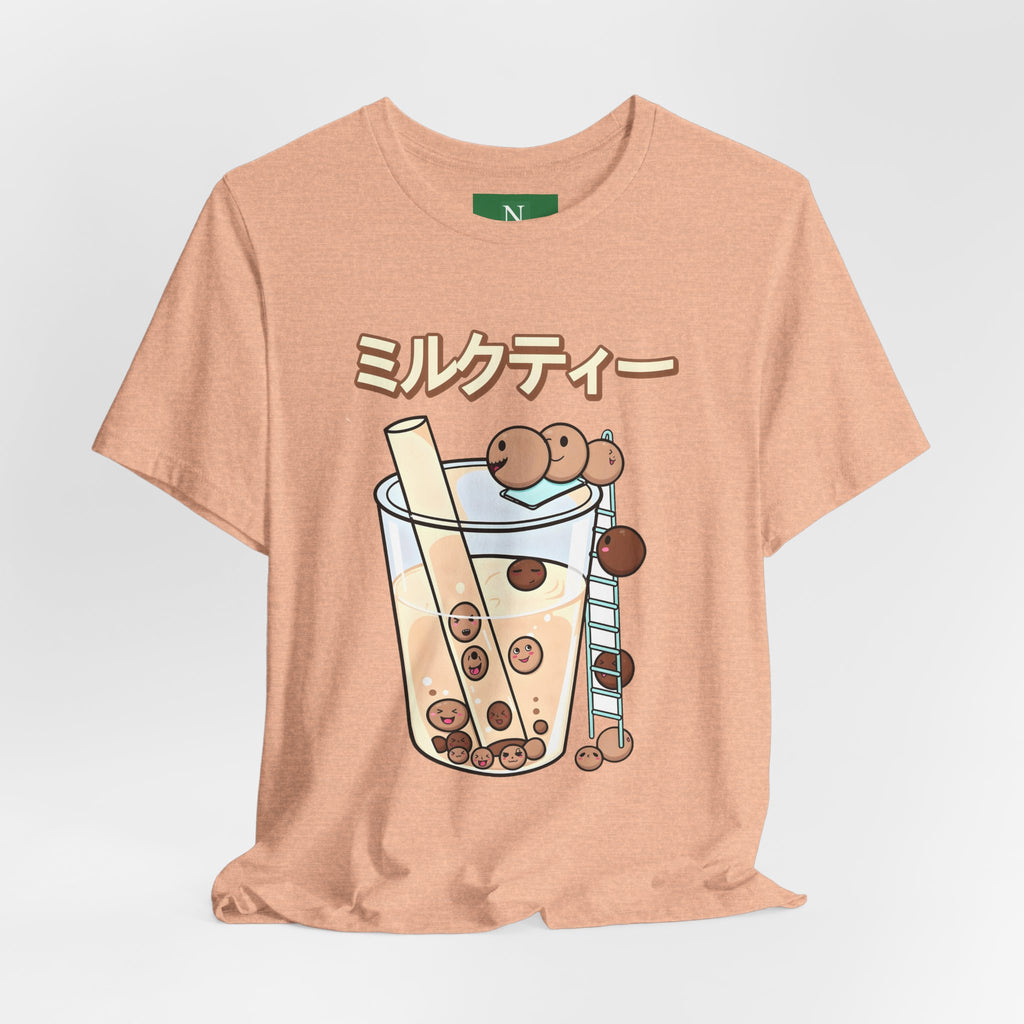 Boba Milk Tea T‑Shirt – ミルクティー Bubble Tea Graphic Tee