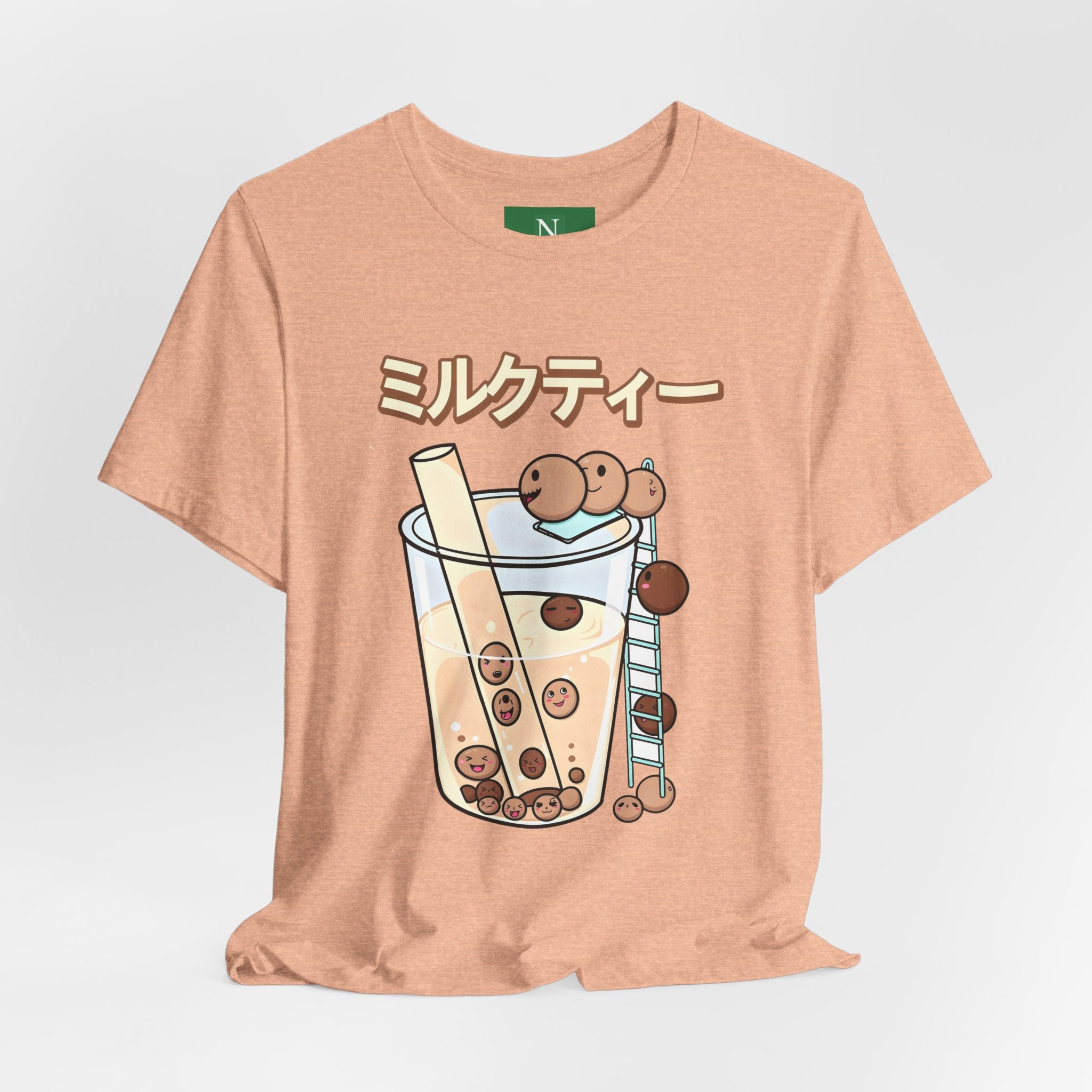 Boba Milk Tea T‑Shirt – ミルクティー Bubble Tea Graphic Tee