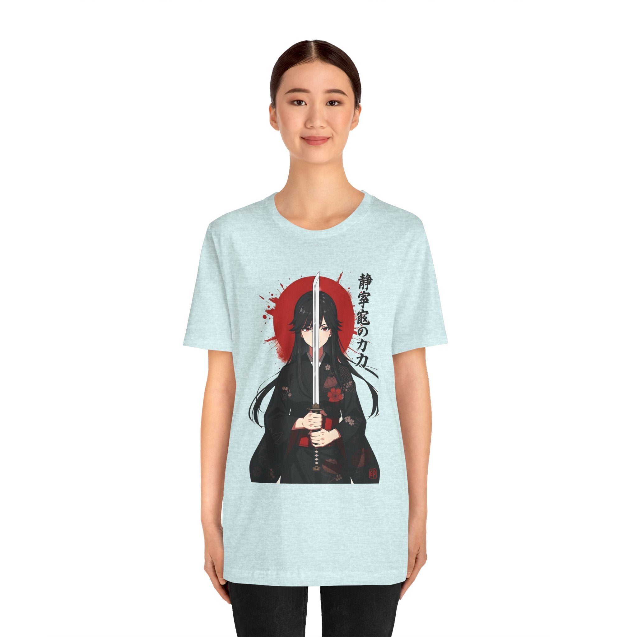 Samurai Girl Sword Tee — Japanese Anime Katana T-Shirt