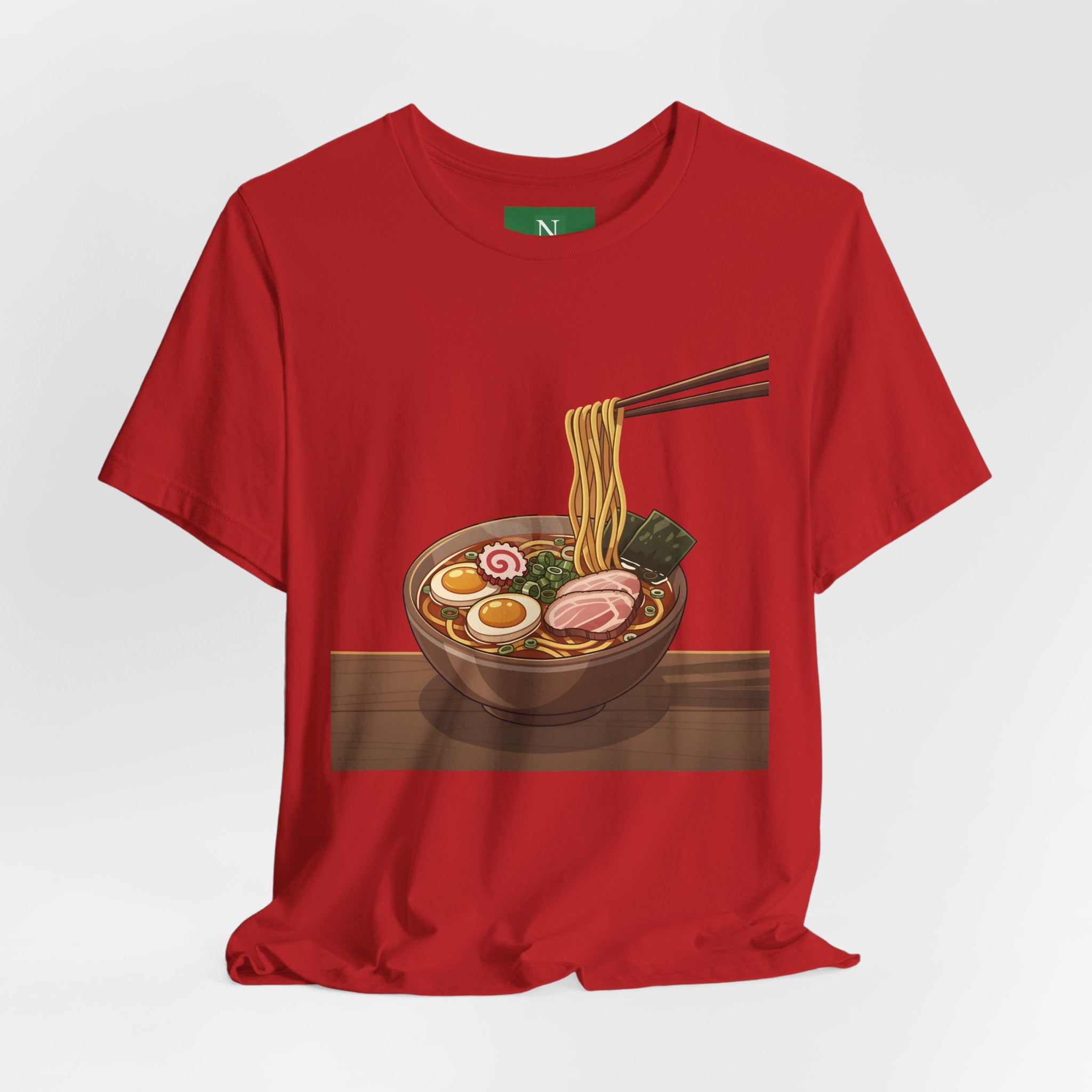 Ramen Bowl Graphic Tee – Chopsticks & Noodles Japanese Food T-Shirt