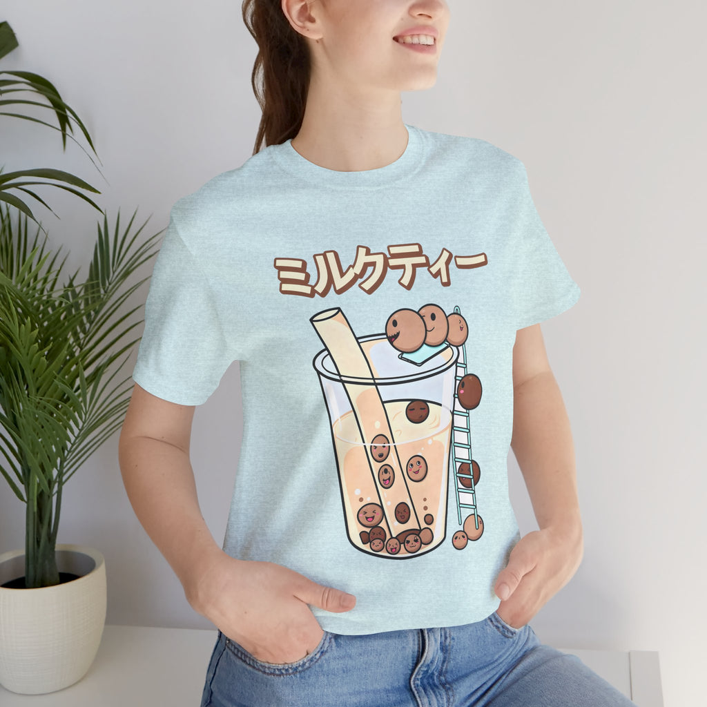 Boba Milk Tea T‑Shirt – ミルクティー Bubble Tea Graphic Tee