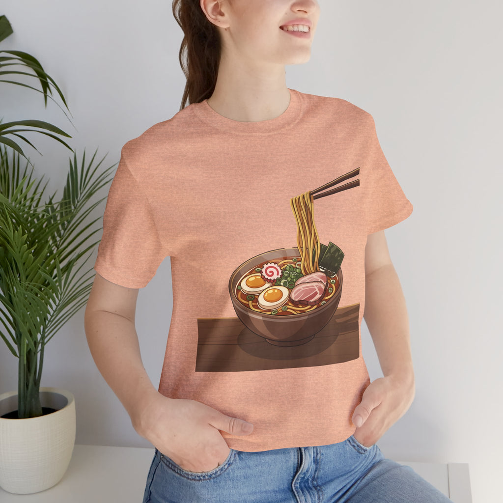 Ramen Bowl Graphic Tee – Chopsticks & Noodles Japanese Food T-Shirt