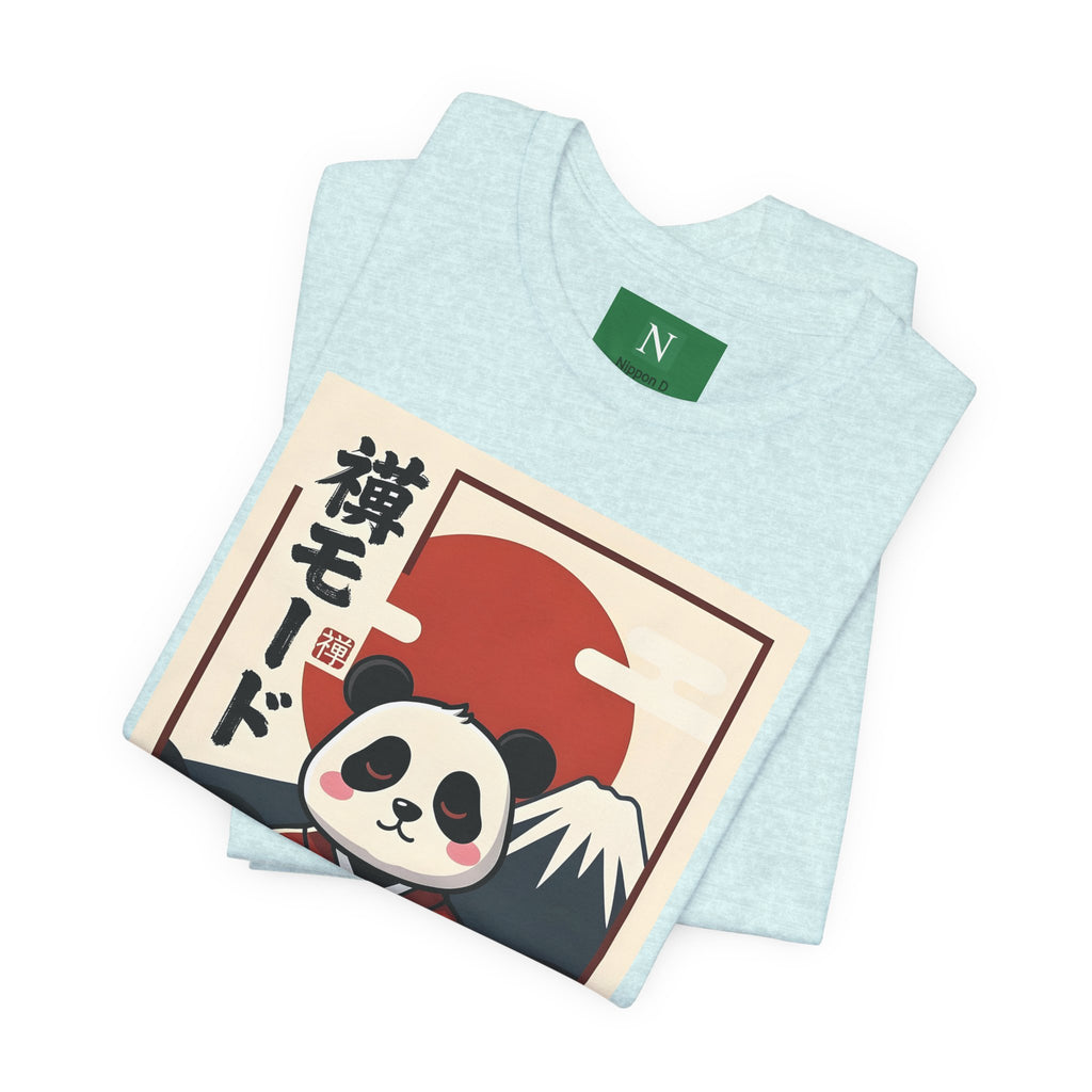 Panda Samurai Tee — Cute Japanese Ukiyo-e Style Graphic T-Shirt