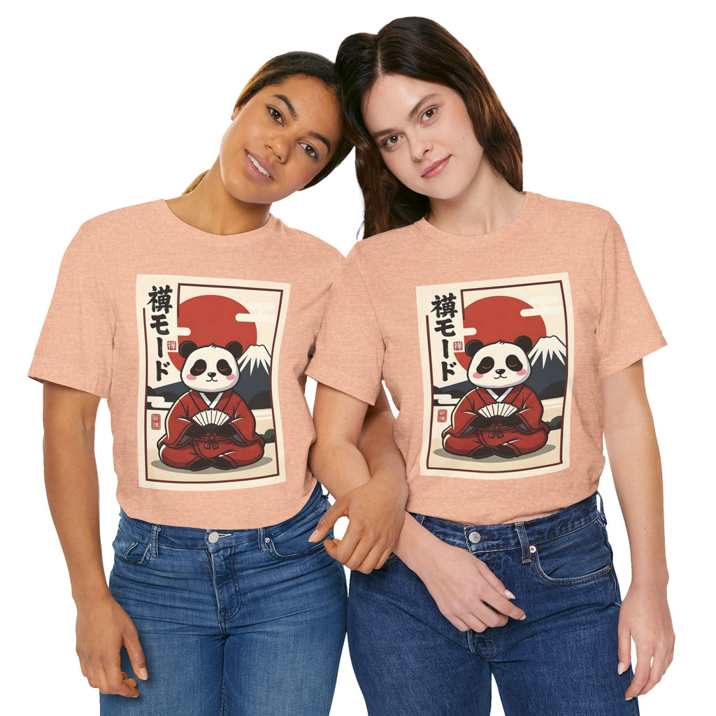 Panda Samurai Tee — Cute Japanese Ukiyo-e Style Graphic T-Shirt