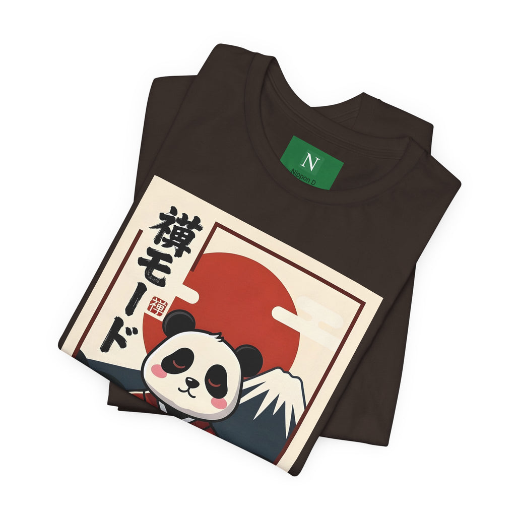 Panda Samurai Tee — Cute Japanese Ukiyo-e Style Graphic T-Shirt