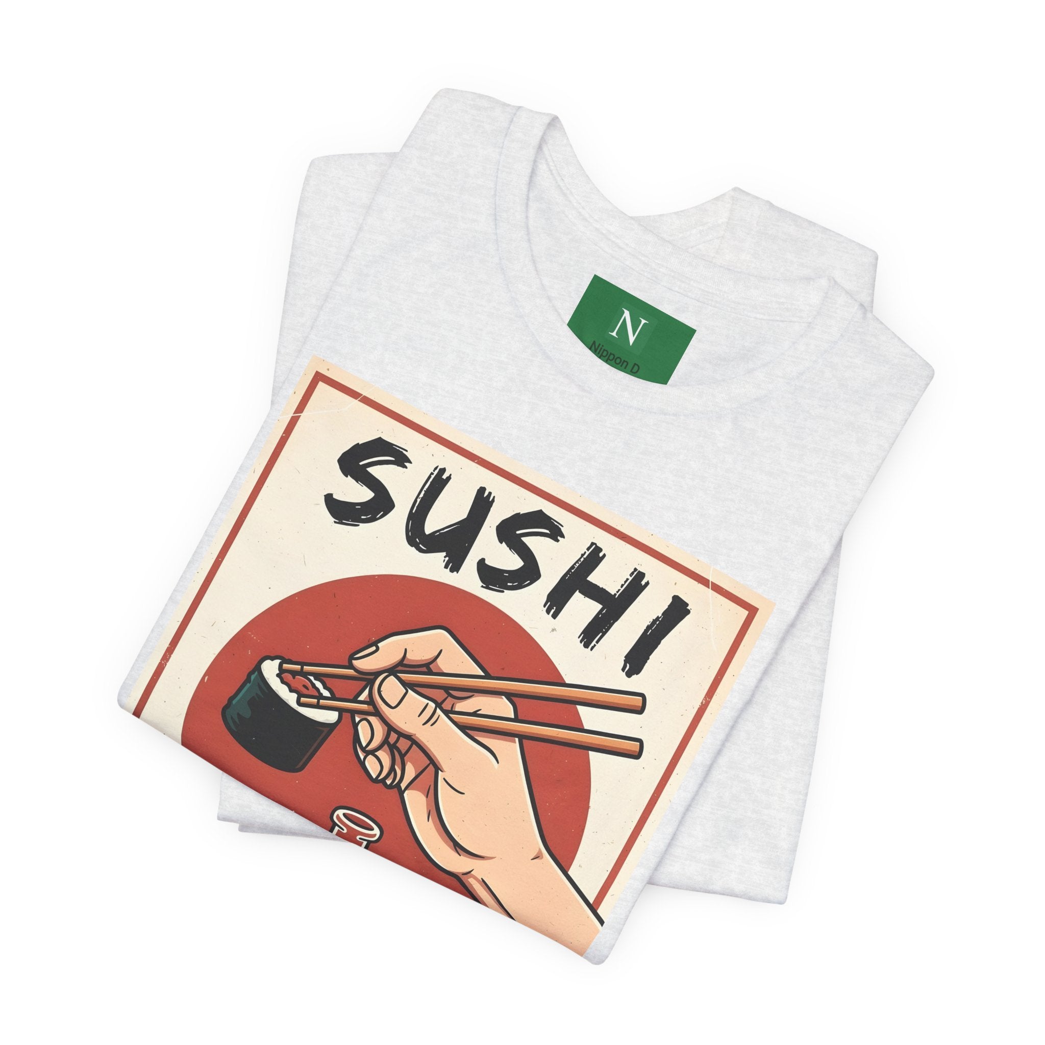 Sushi Poster Graphic Tee — Retro Japanese Sushi Shirt