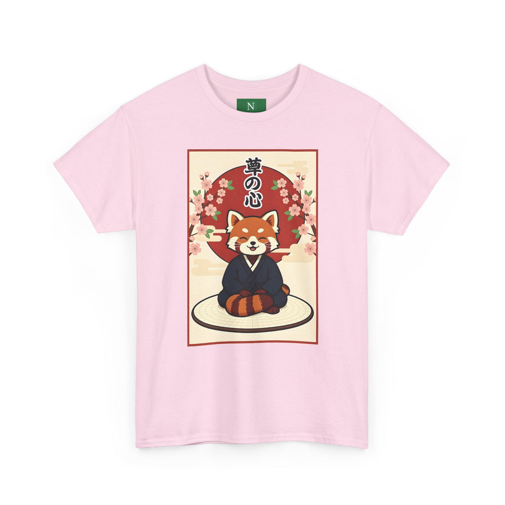 Red Panda Zen T-Shirt — Cute Japanese-Inspired Meditation Design