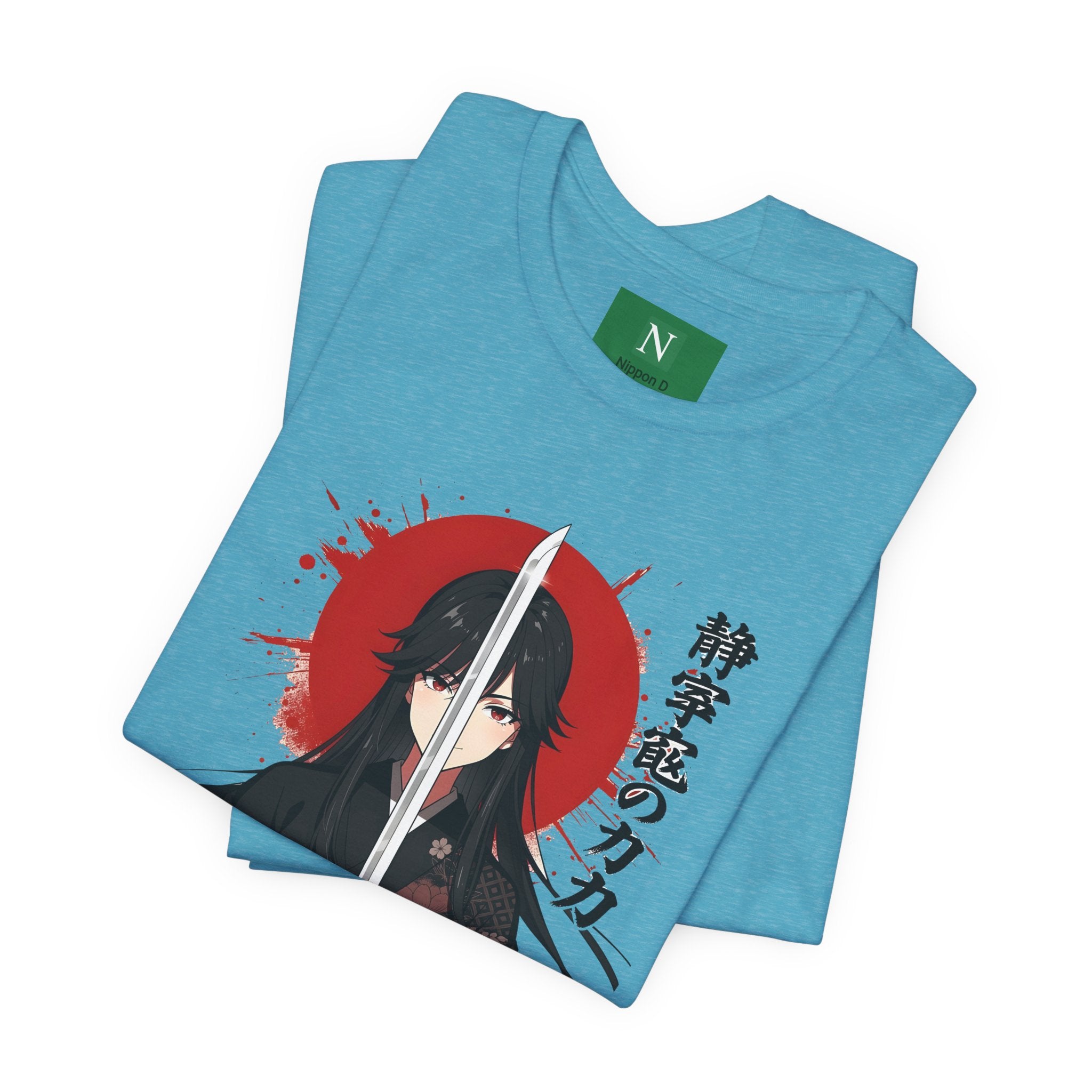 Samurai Girl Sword Tee — Japanese Anime Katana T-Shirt