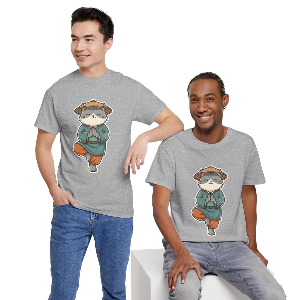 Meditating Cat Tee — Cute Zen Cat Yoga T-Shirt