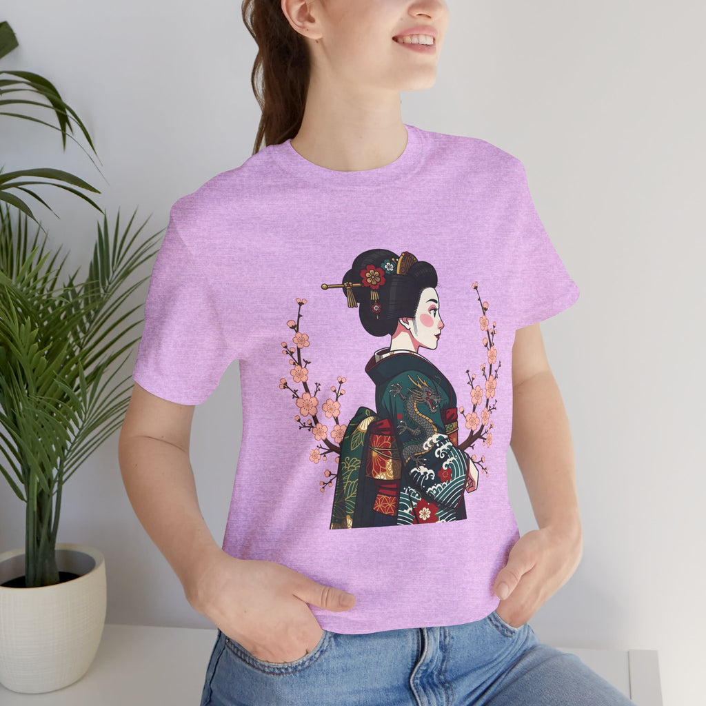 Geisha Blossom T‑Shirt — Vintage Japanese Art Tee