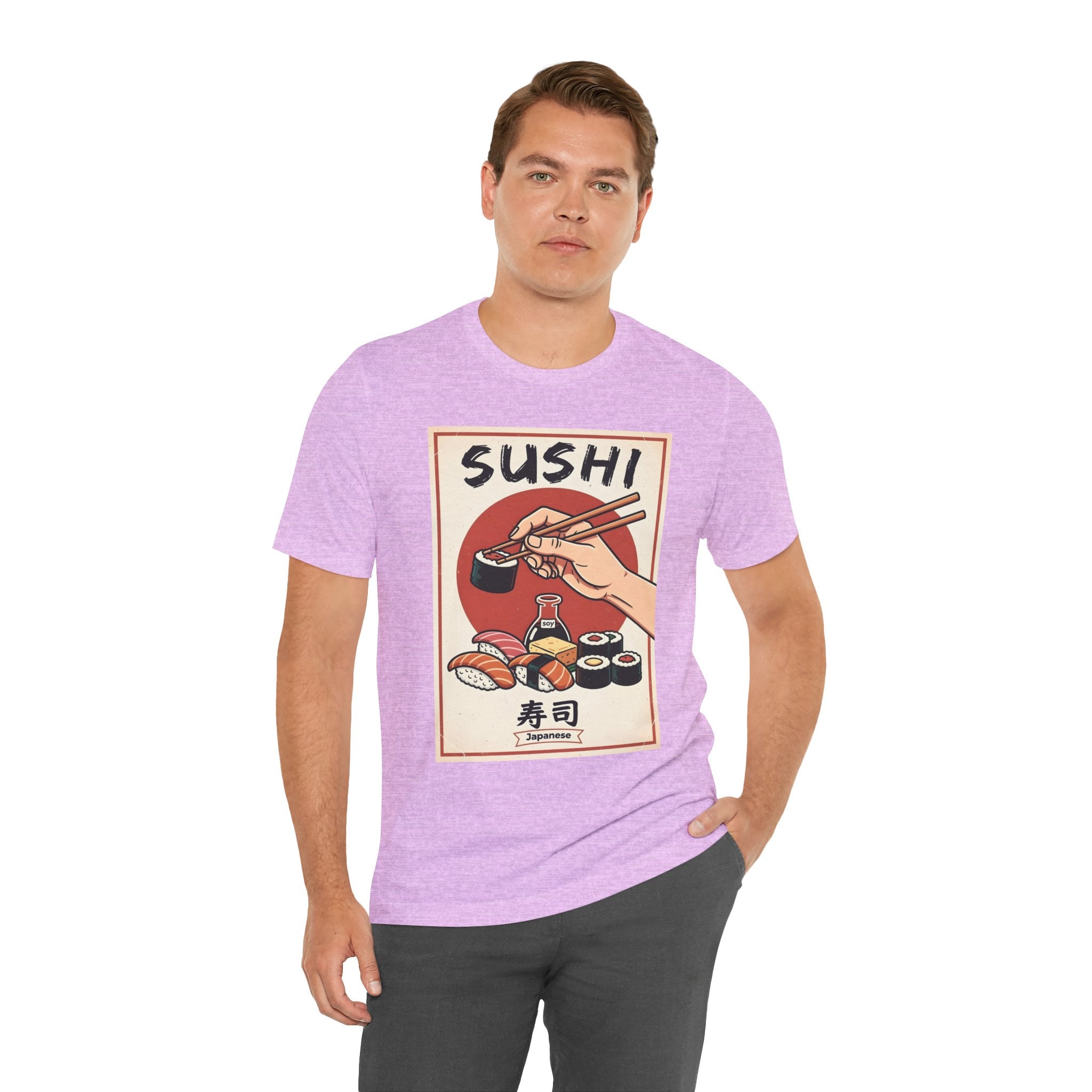 Sushi Poster Graphic Tee — Retro Japanese Sushi Shirt