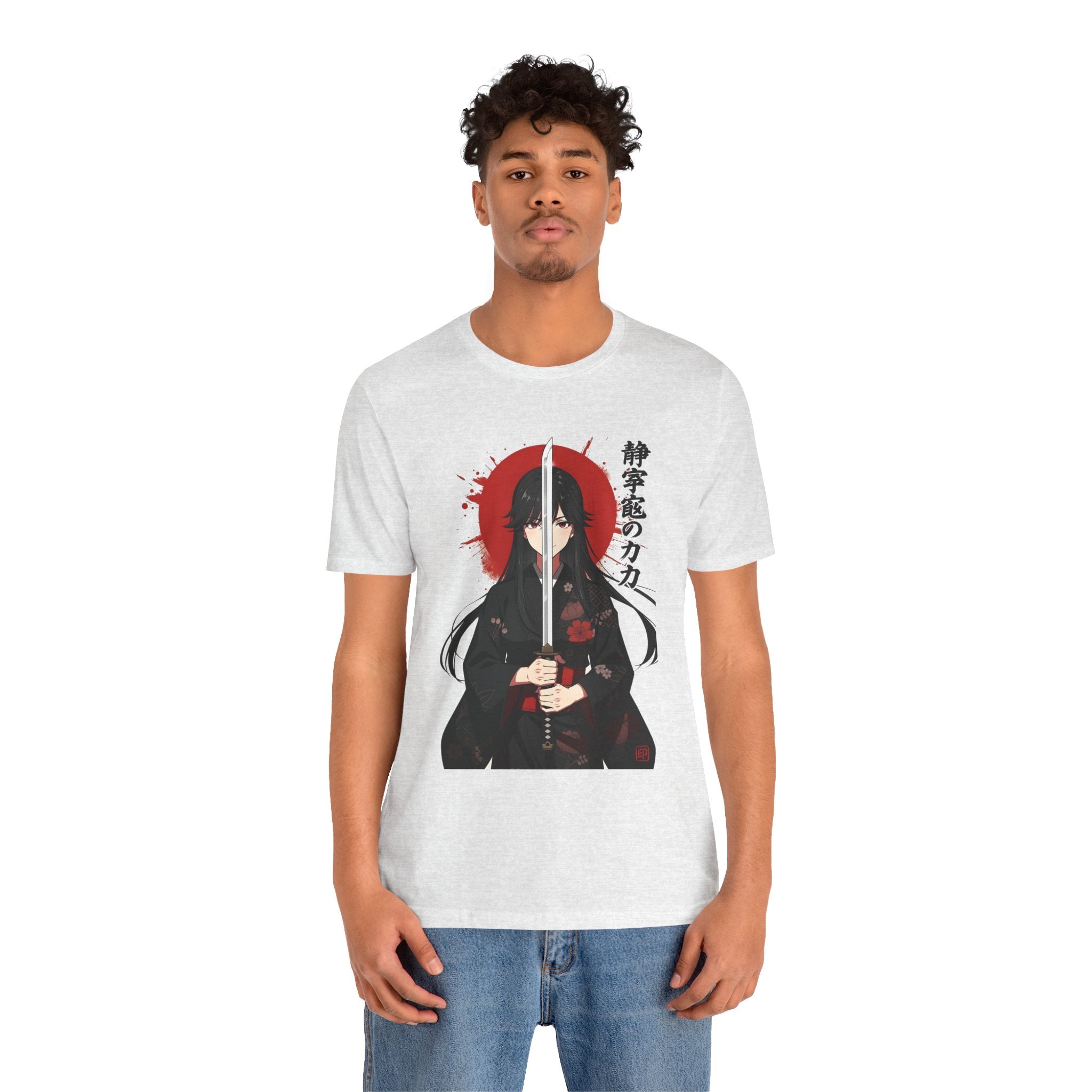 Samurai Girl Sword Tee — Japanese Anime Katana T-Shirt