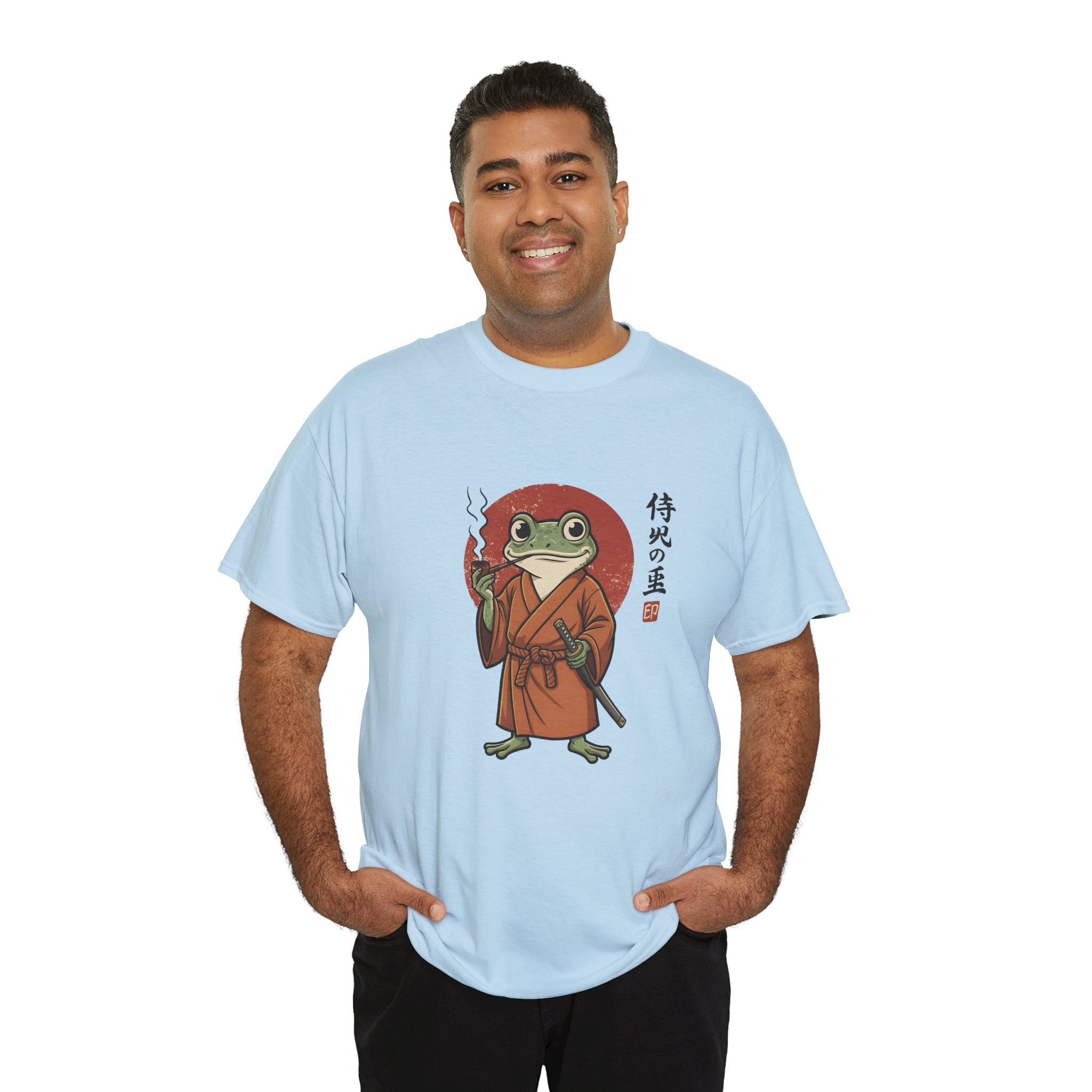 Samurai Frog T‑Shirt — Japanese Style Frog Warrior Tee