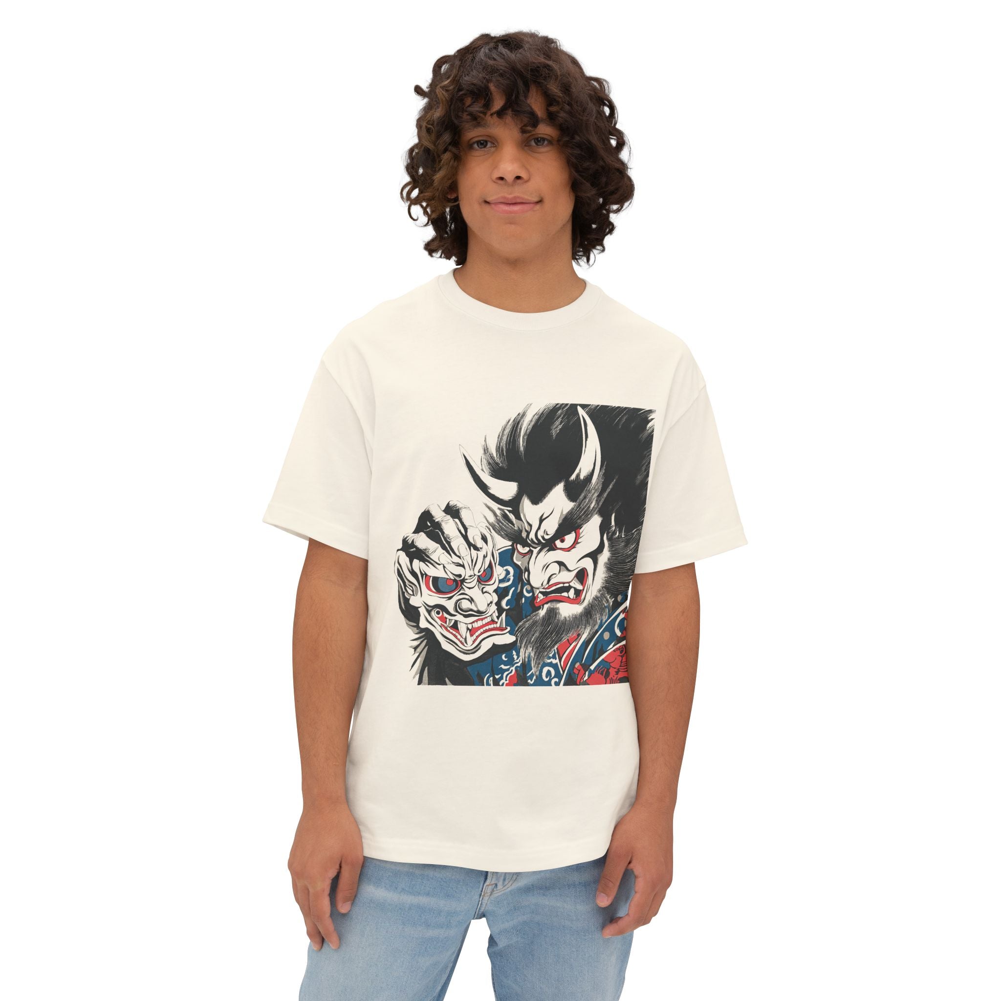 Copy of Japanese Wave Art Unisex Oversized Boxy Tee, Casual Streetwear, Vintage Graphic Tee, Summer Outfit, Gift for Art Lovers