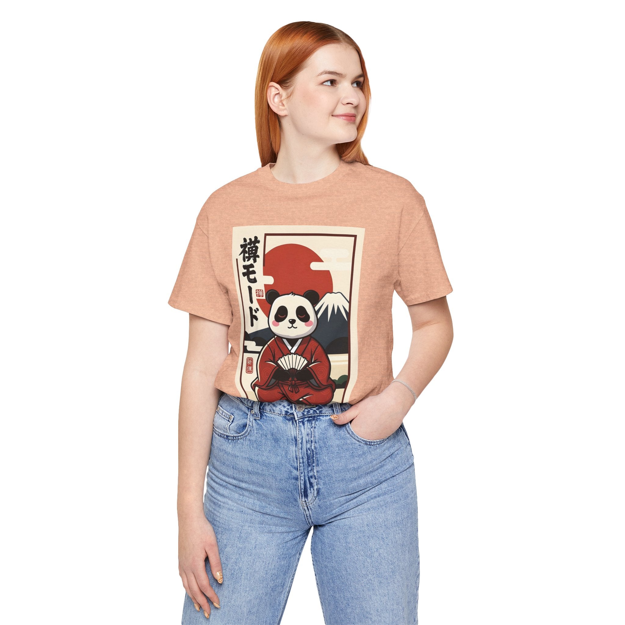 Panda Samurai Tee — Cute Japanese Ukiyo-e Style Graphic T-Shirt