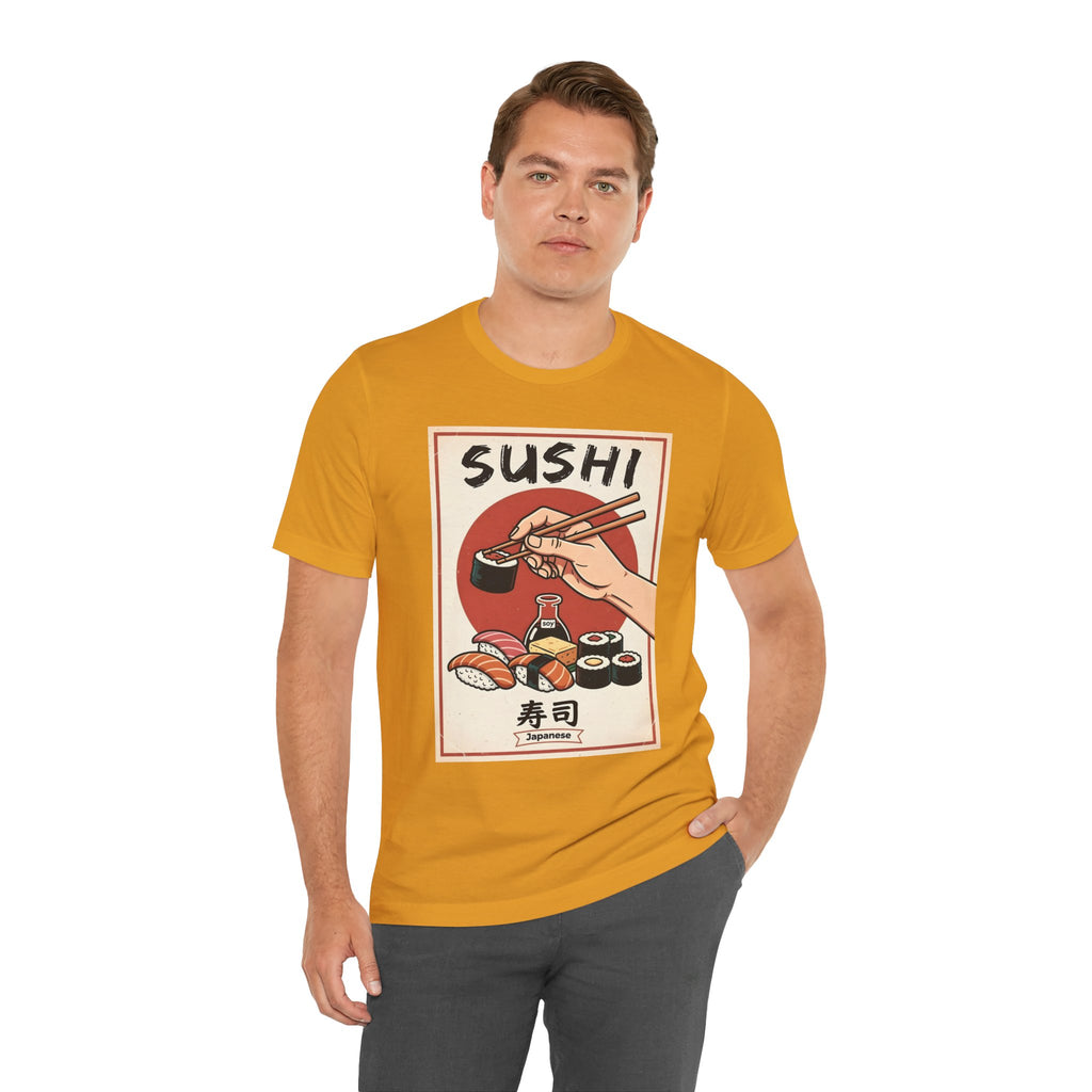 Sushi Poster Graphic Tee — Retro Japanese Sushi Shirt