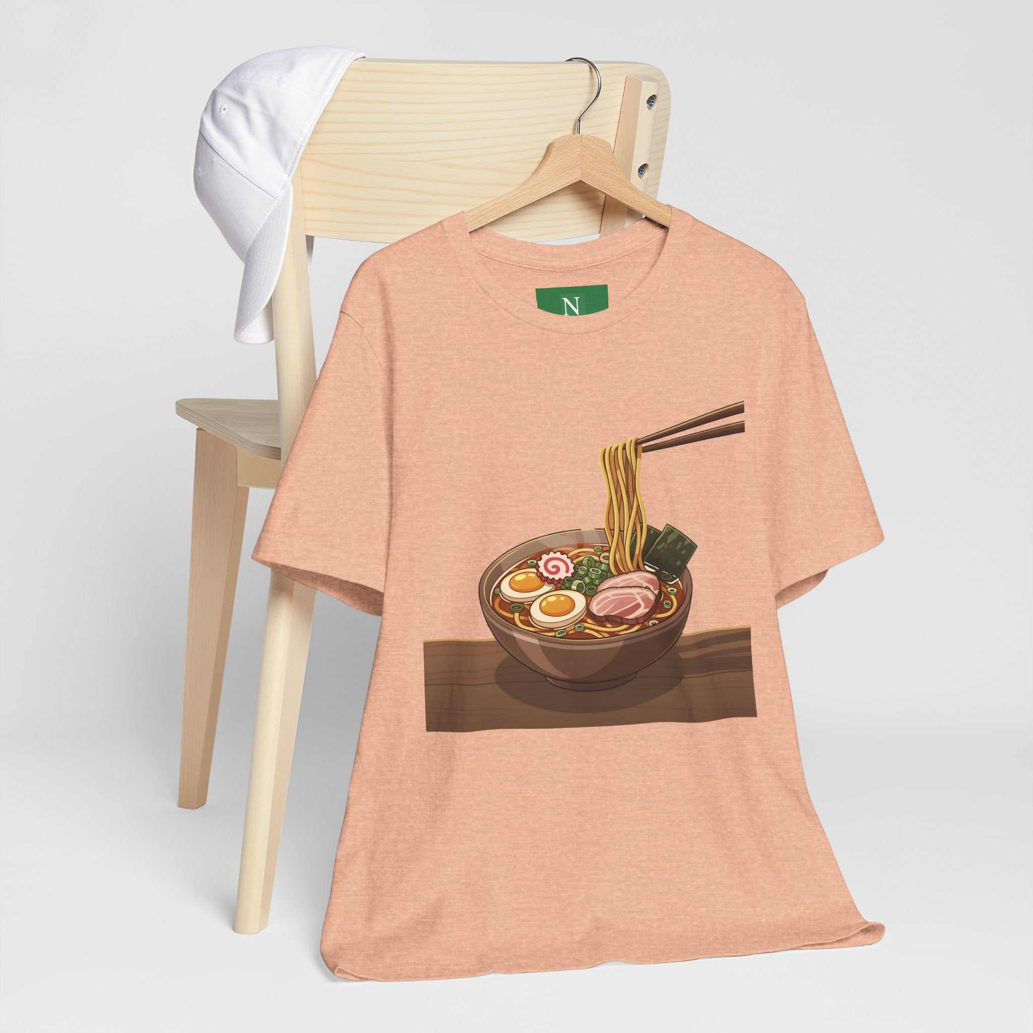 Ramen Bowl Graphic Tee – Chopsticks & Noodles Japanese Food T-Shirt
