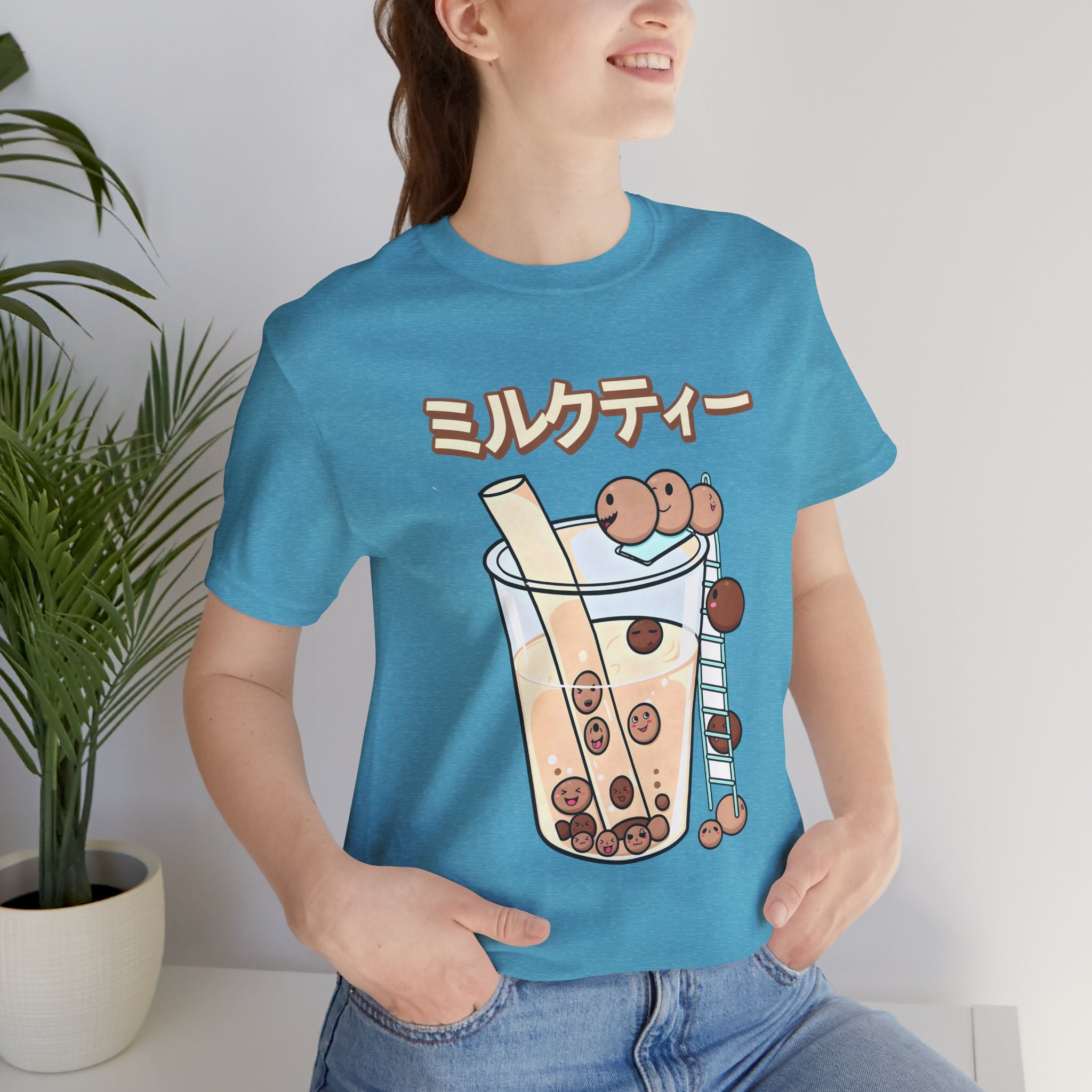 Boba Milk Tea T‑Shirt – ミルクティー Bubble Tea Graphic Tee